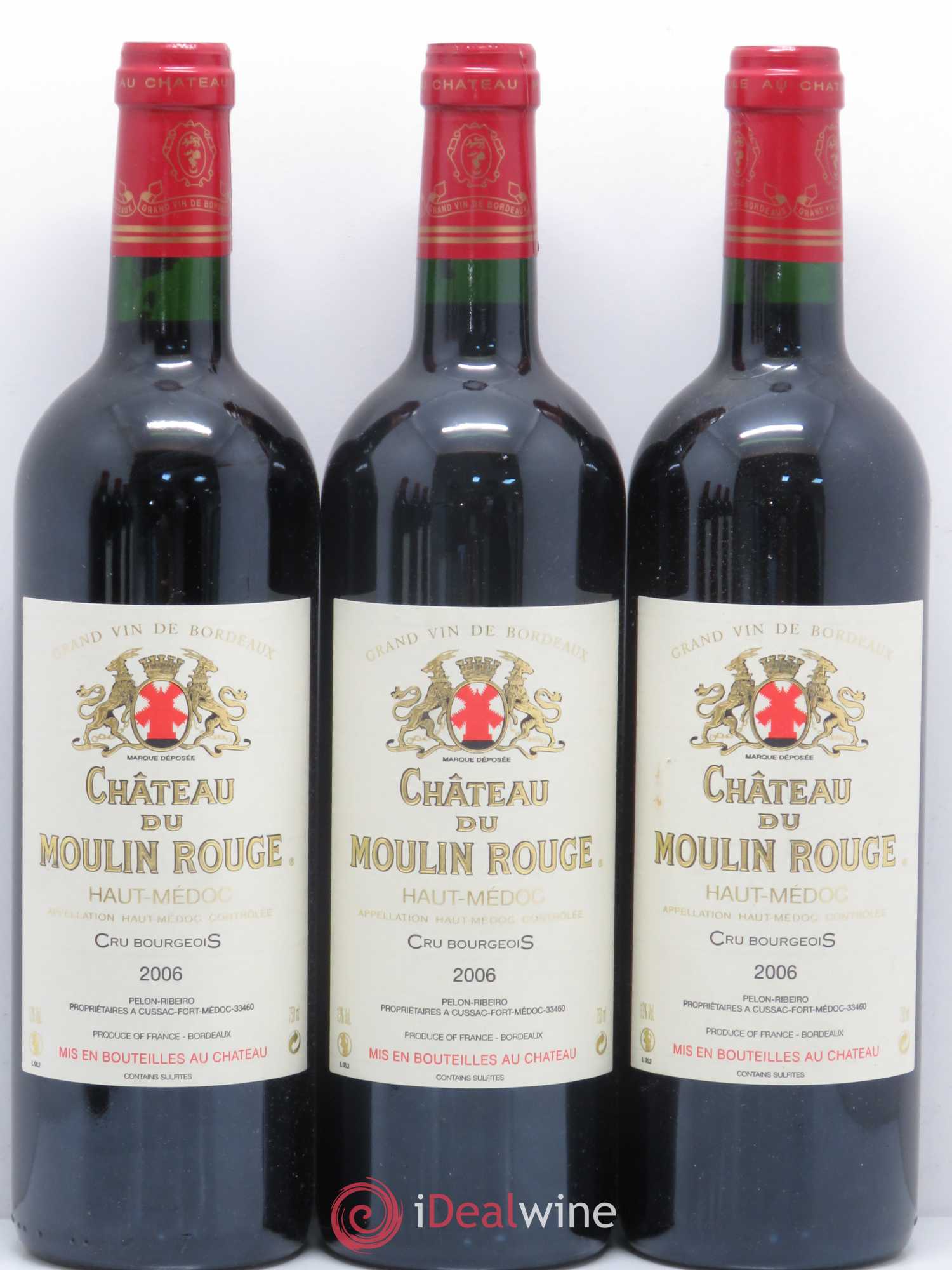 Château du Moulin Rouge Cru Bourgeois 2006 - Lot de 12 bouteilles - 3