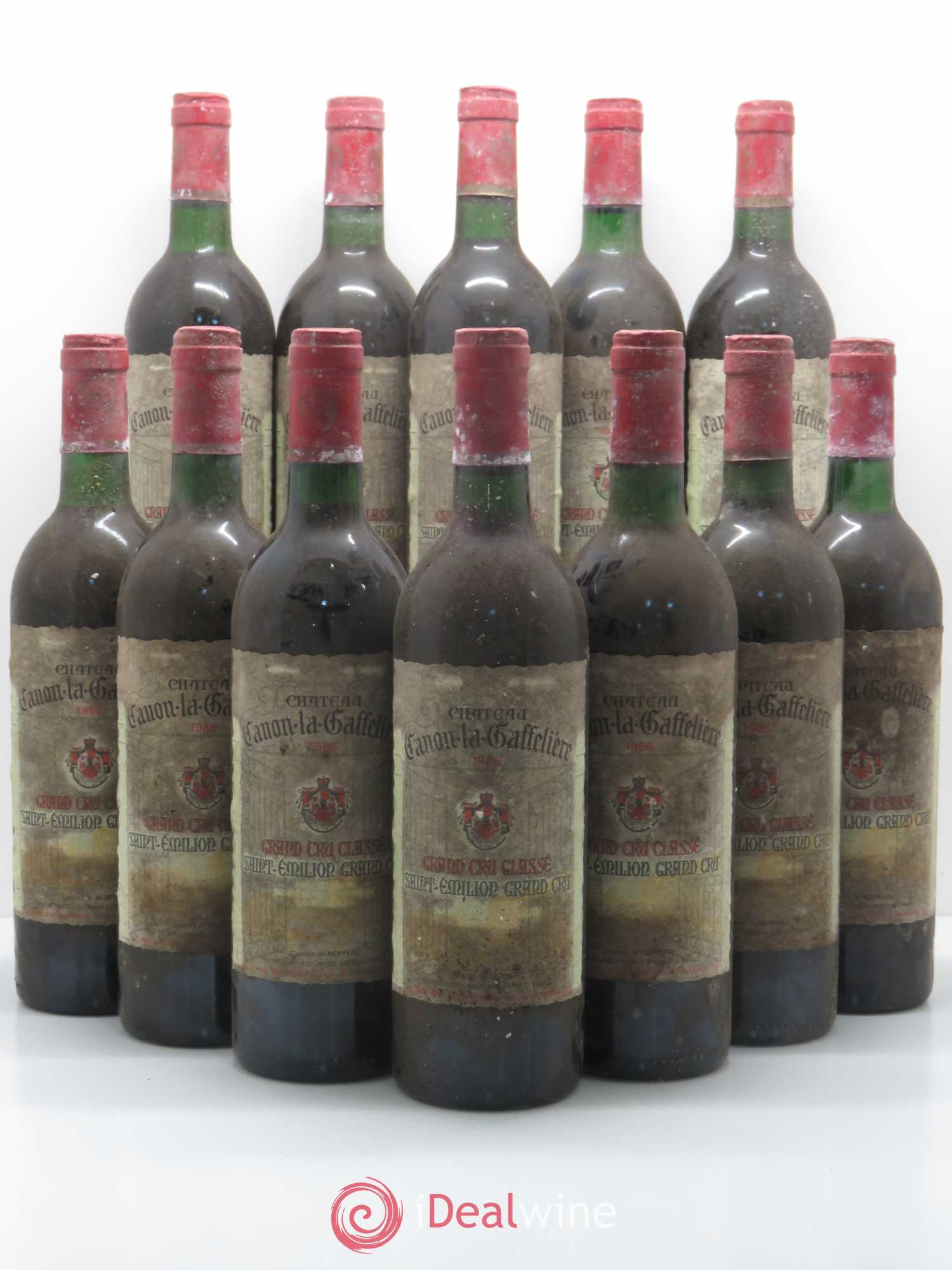 Château Canon la Gaffelière 1er Grand Cru Classé B 1986 - Lot de 12 bouteilles - 0