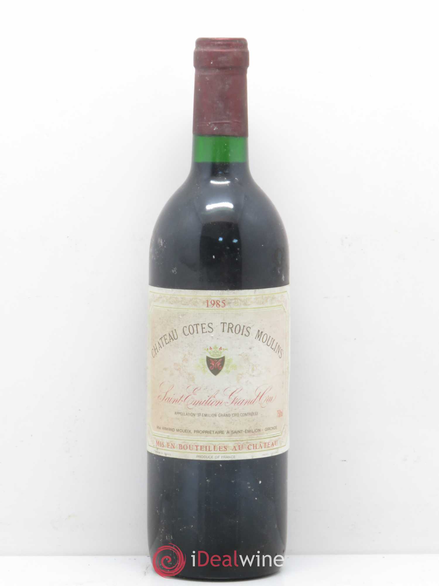 Bordeaux Château Côtes des Trois Moulins 1985 - Posten von 1 Flasche - 0