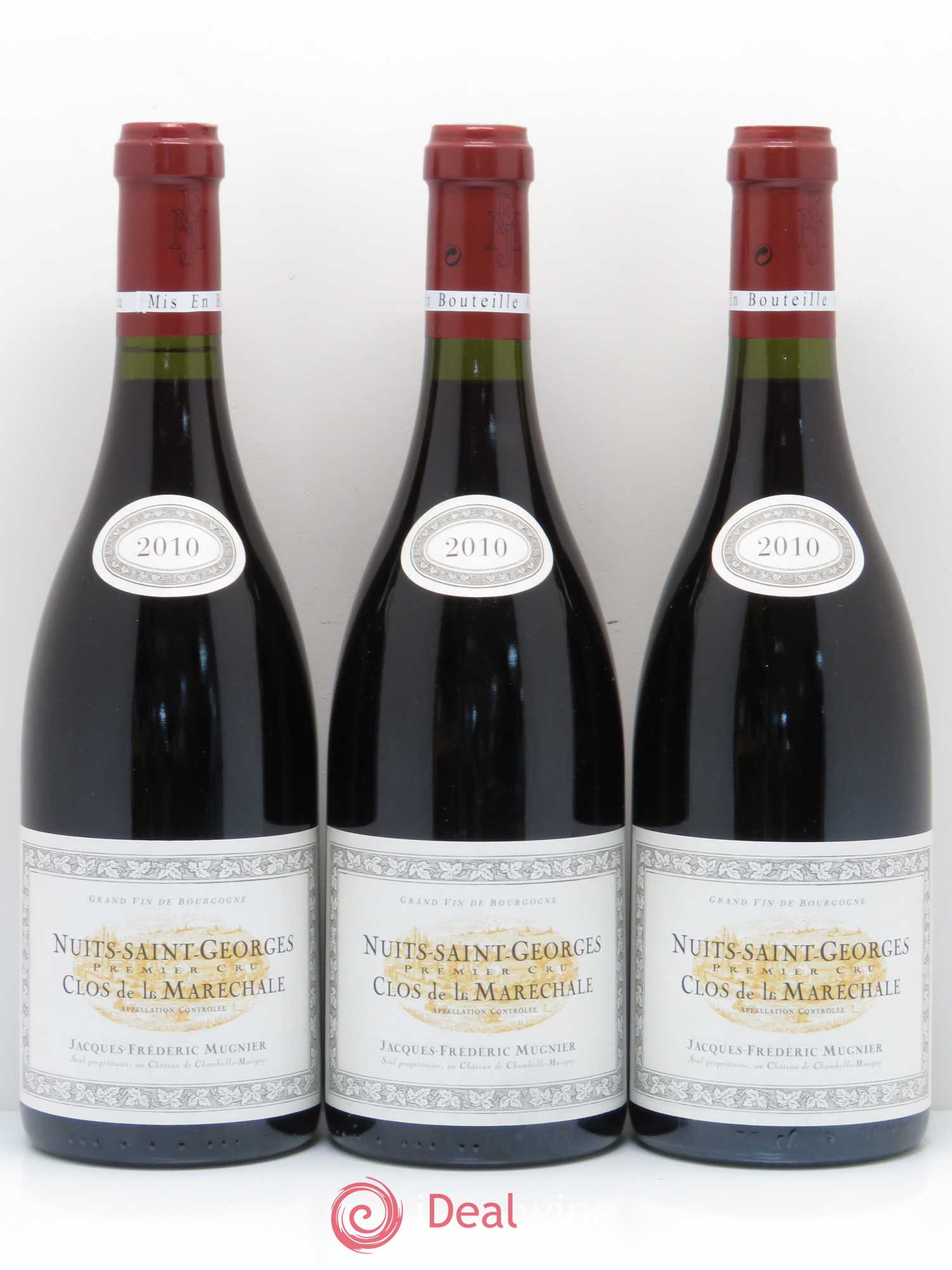 Nuits-Saint-Georges 1er Cru Clos de La Maréchale Jacques-Frédéric Mugnier 2010 - Lot de 3 bouteilles - 0