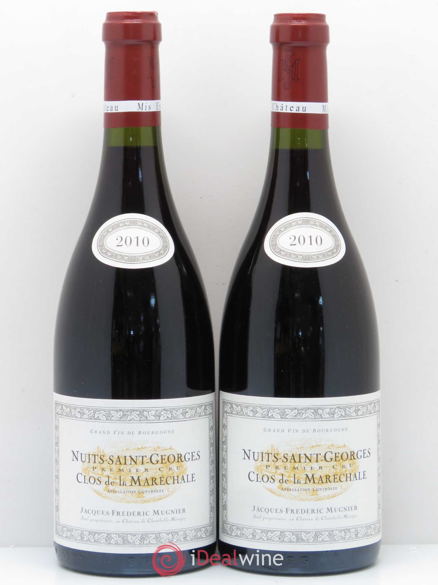 Nuits-Saint-Georges 1er Cru Clos de La Maréchale Jacques-Frédéric Mugnier 2010 - Lot de 2 bouteilles - 0