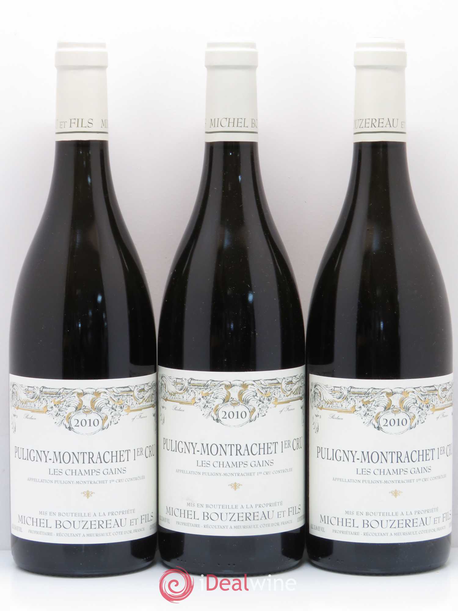 Puligny-Montrachet 1er Cru Les Champs Gains Michel Bouzereau et Fils (Domaine) 2010 - Lot de 6 bouteilles - 2