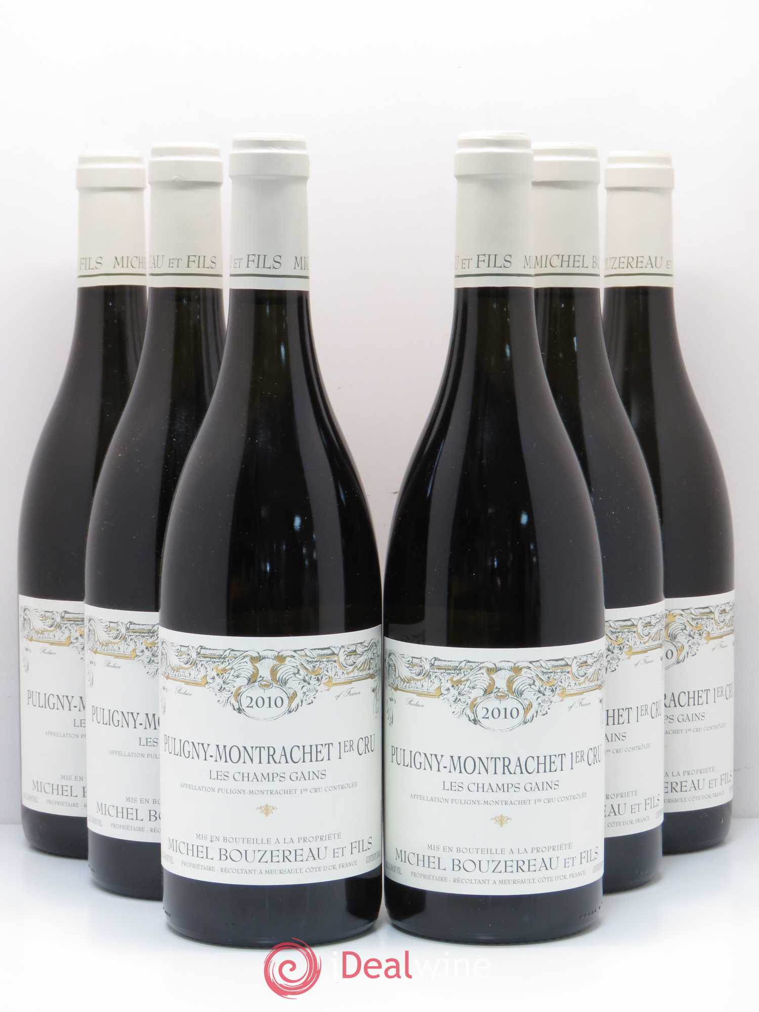 Puligny-Montrachet 1er Cru Les Champs Gains Michel Bouzereau et Fils (Domaine) 2010 - Lot de 6 bouteilles - 0
