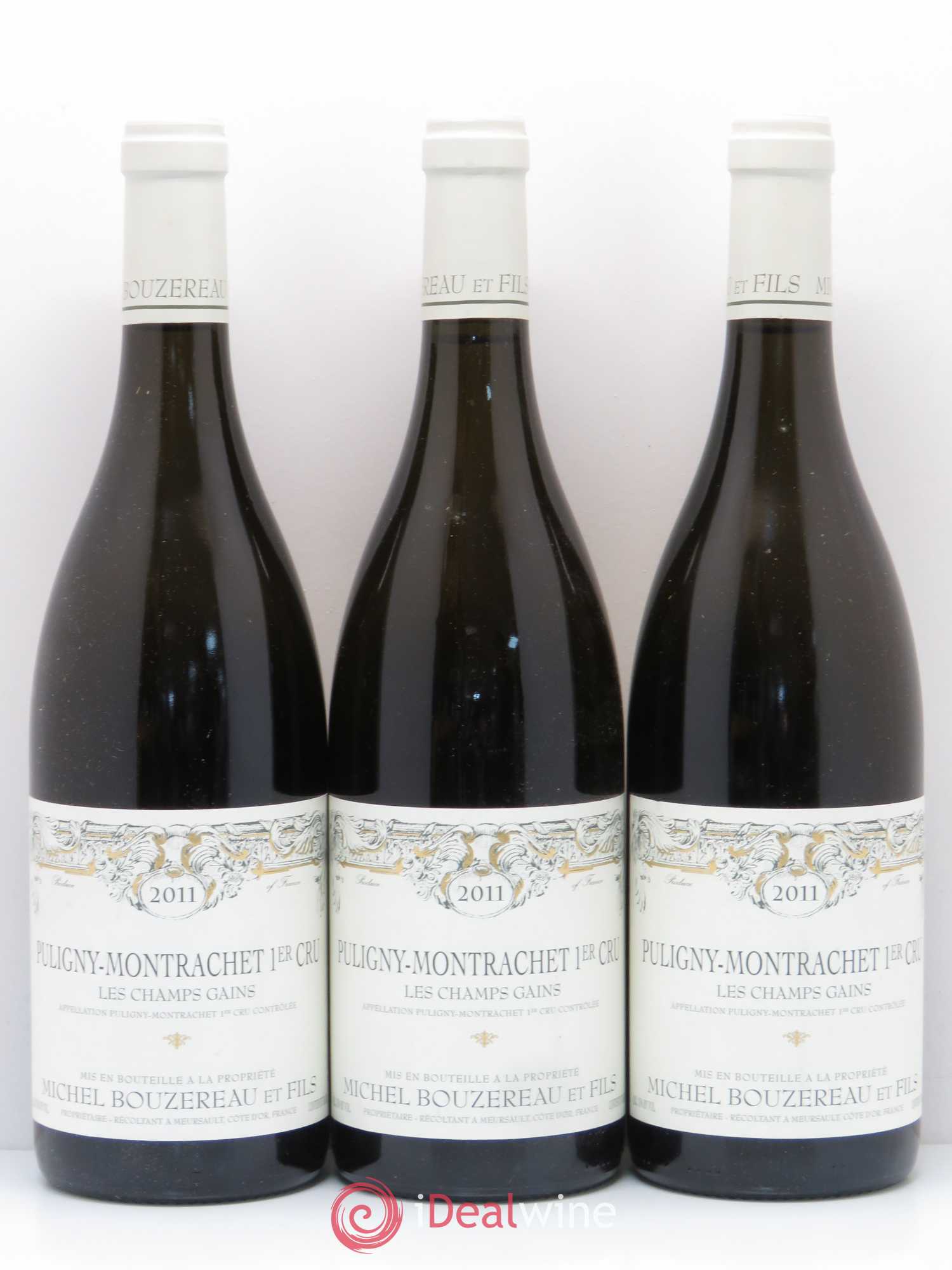 Puligny-Montrachet 1er Cru Les Champs Gains Michel Bouzereau et Fils (Domaine) 2011 - Lot de 6 bouteilles - 1