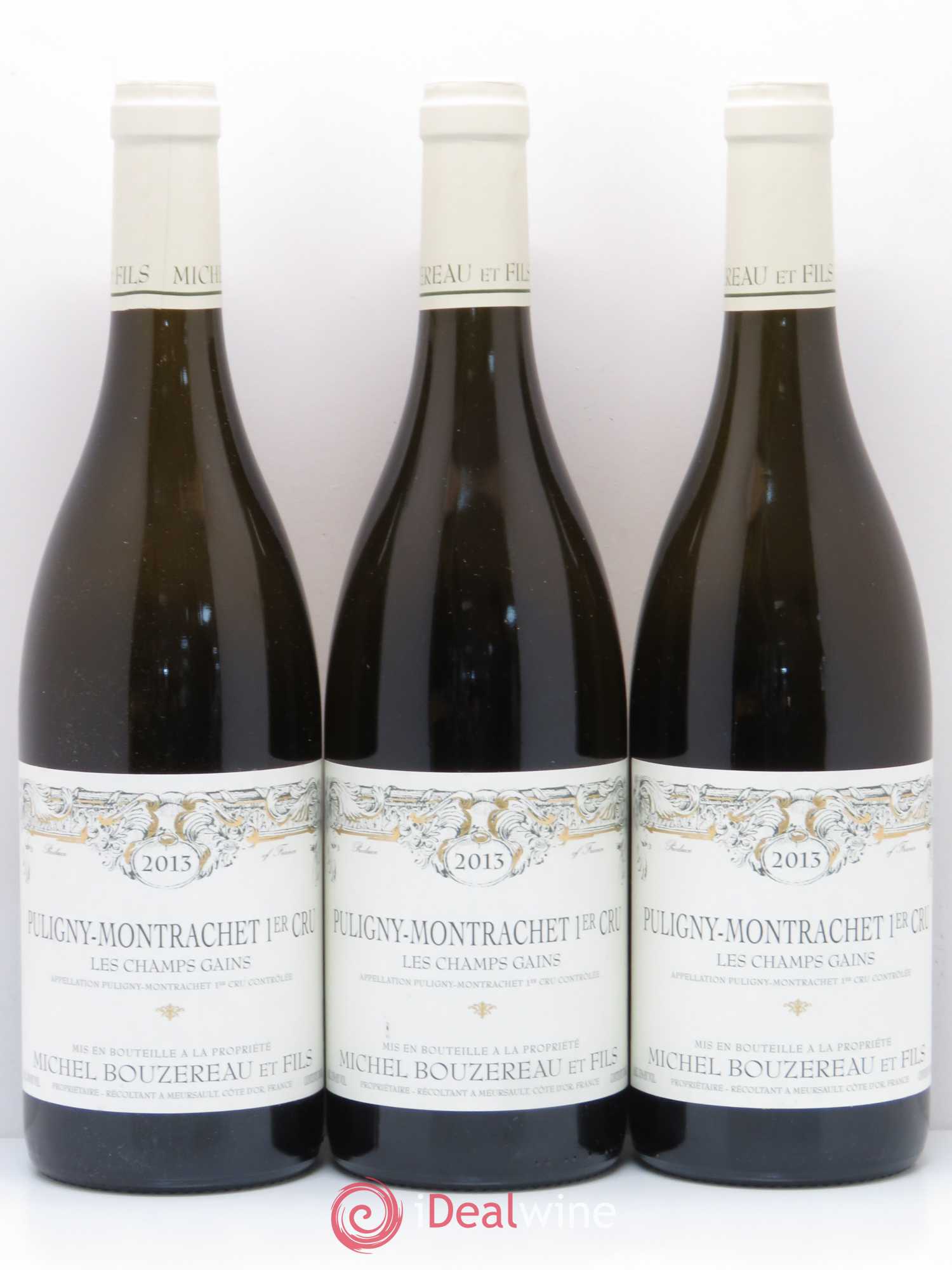 Puligny-Montrachet 1er Cru Les Champs Gains Michel Bouzereau et Fils (Domaine) 2013 - Lot de 3 bouteilles - 0