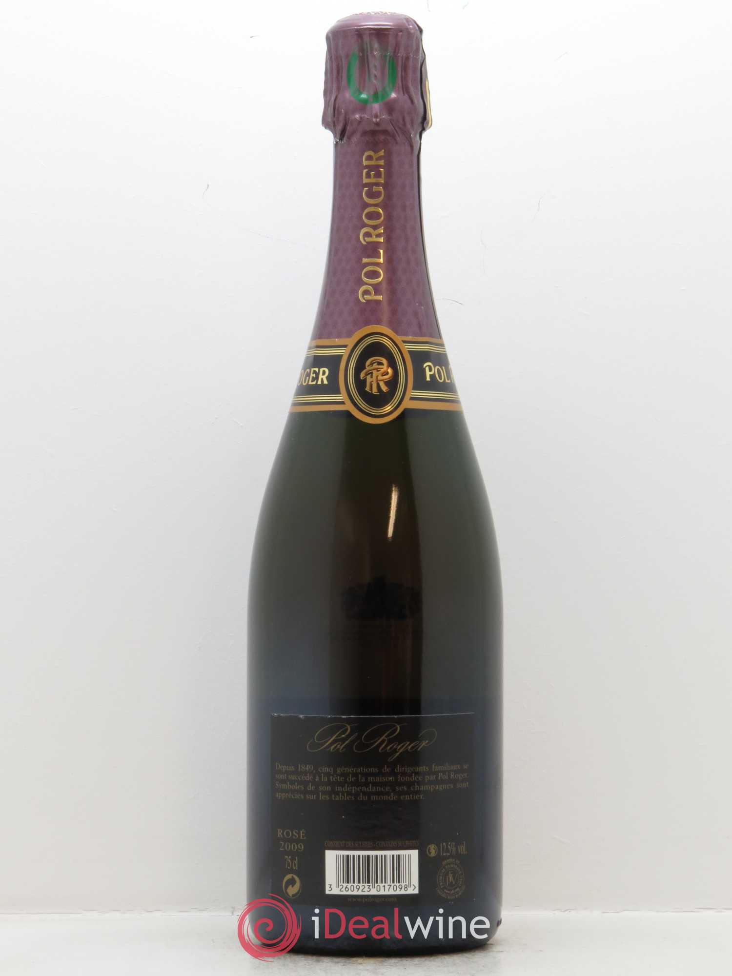 Rosé Brut Pol Roger 2009 - Lot de 1 bouteille - 1