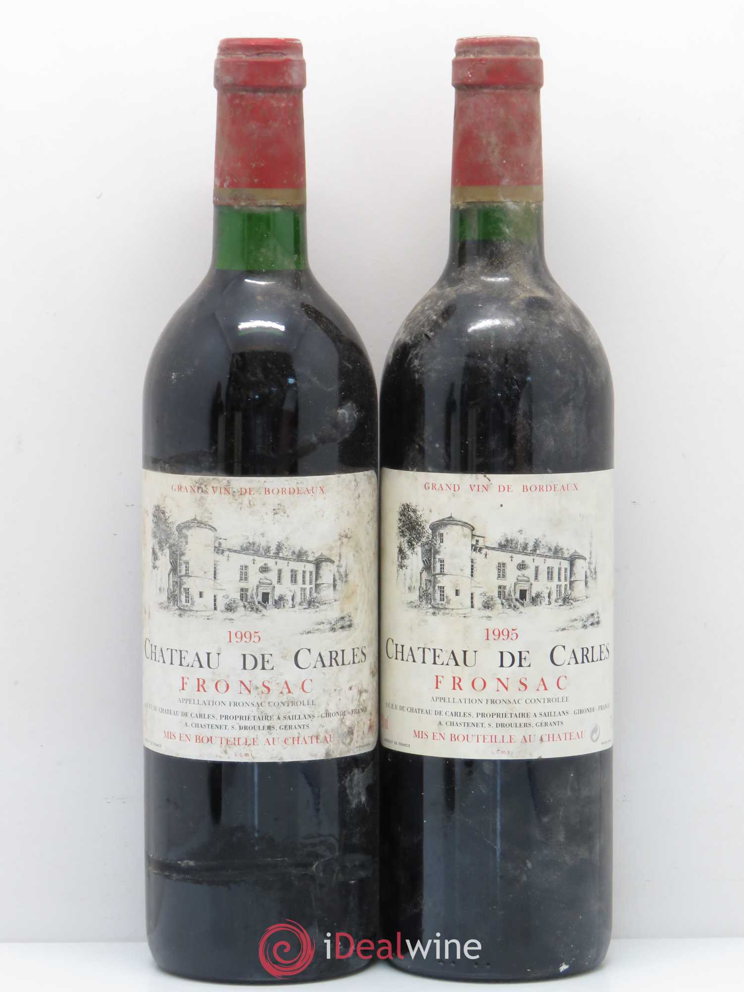 Château de Carles (sans prix de réserve) 1995 - Lot de 5 bouteilles - 2