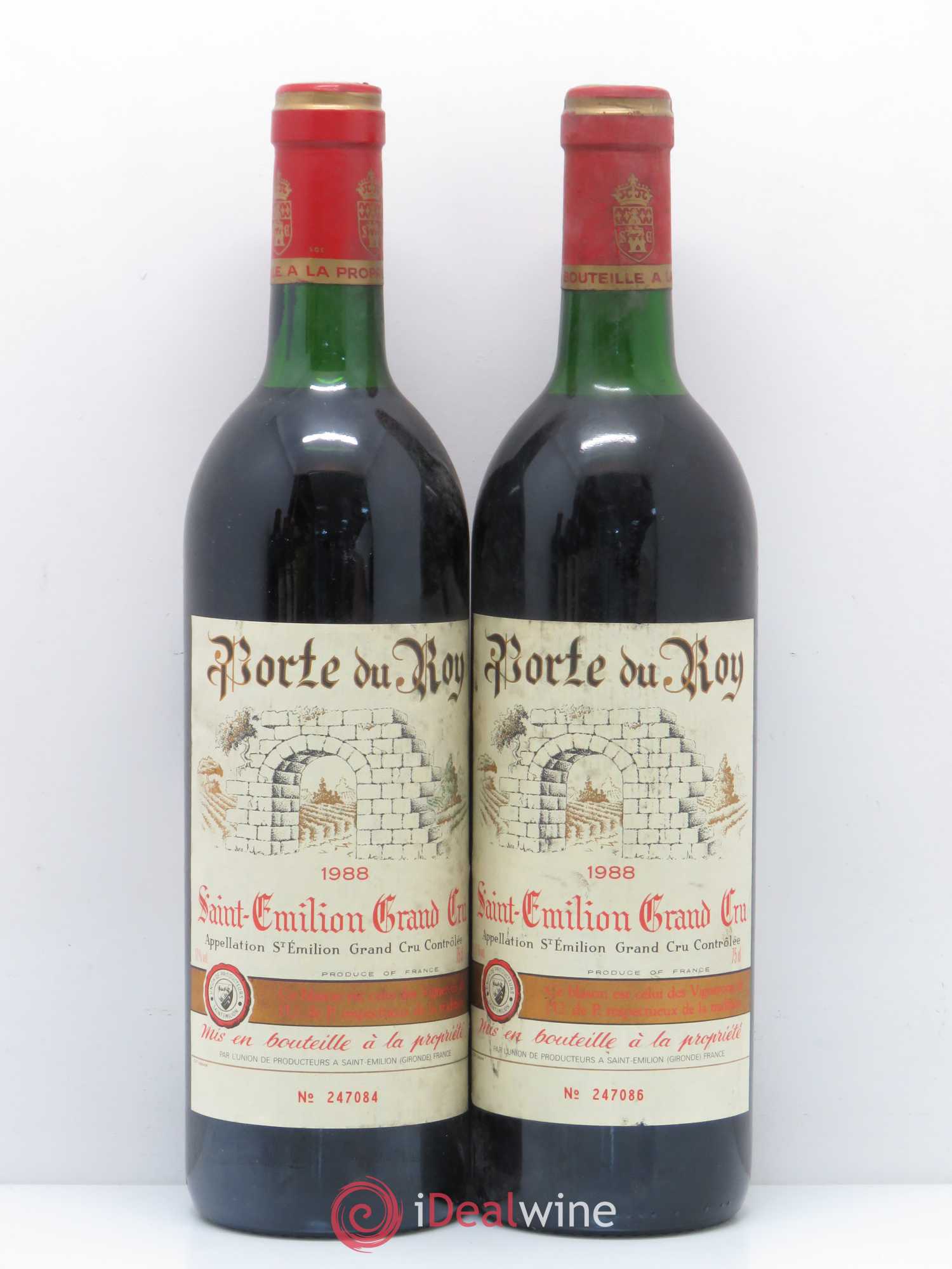 Saint-Émilion Porte du Roy 1988 - Lot de 5 bouteilles - 2