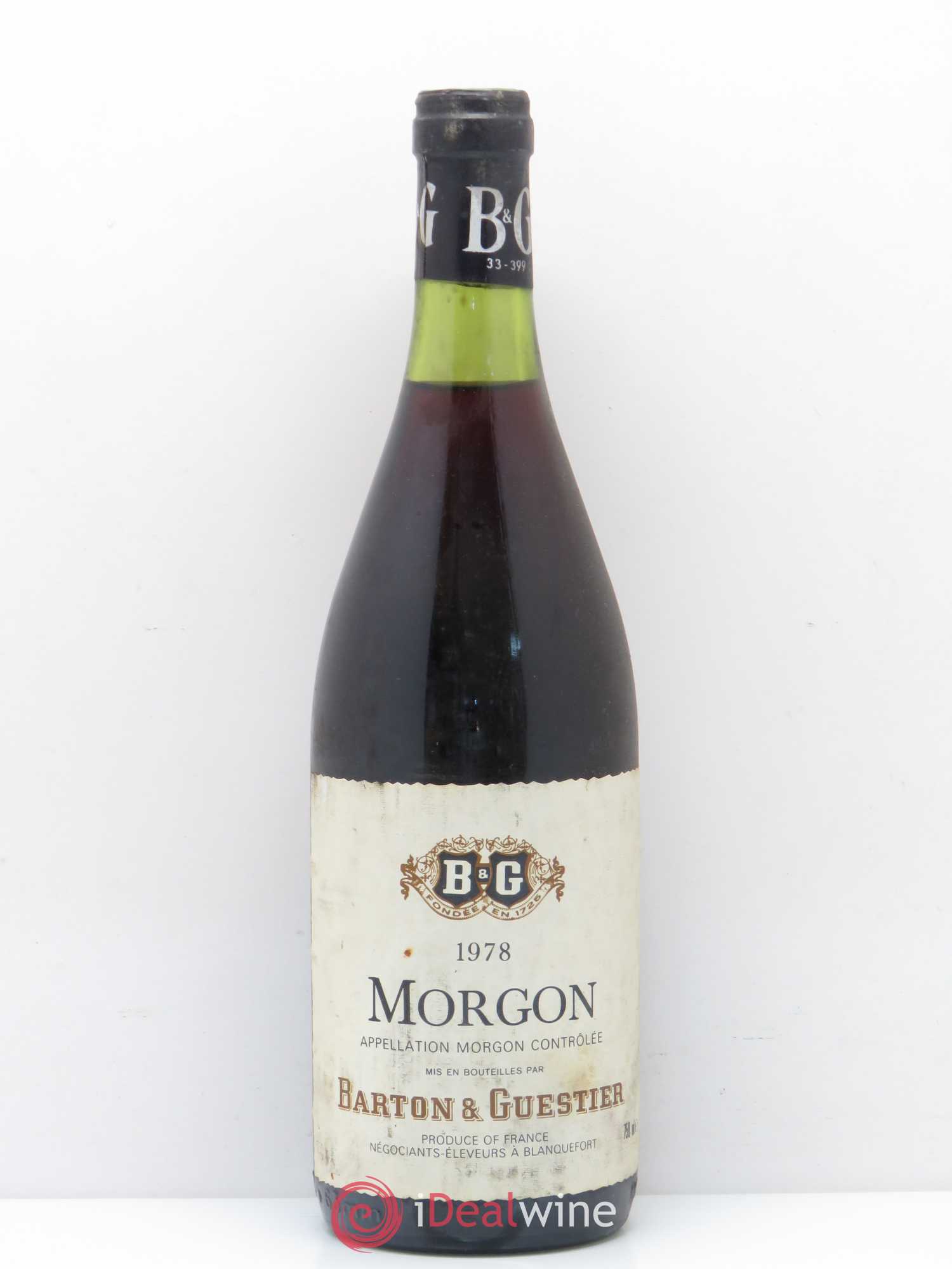 Morgon Barton et Guestier 1978 - Lot de 1 bouteille - 0