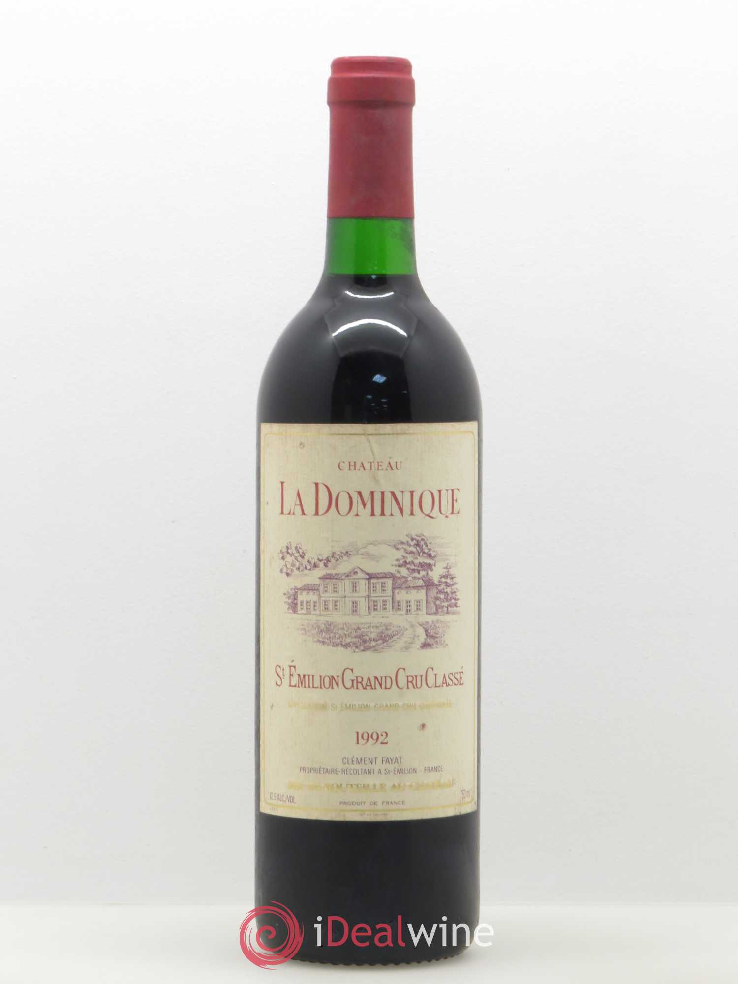 Château la Dominique Grand Cru Classé 1992 - Lot de 1 bouteille - 0
