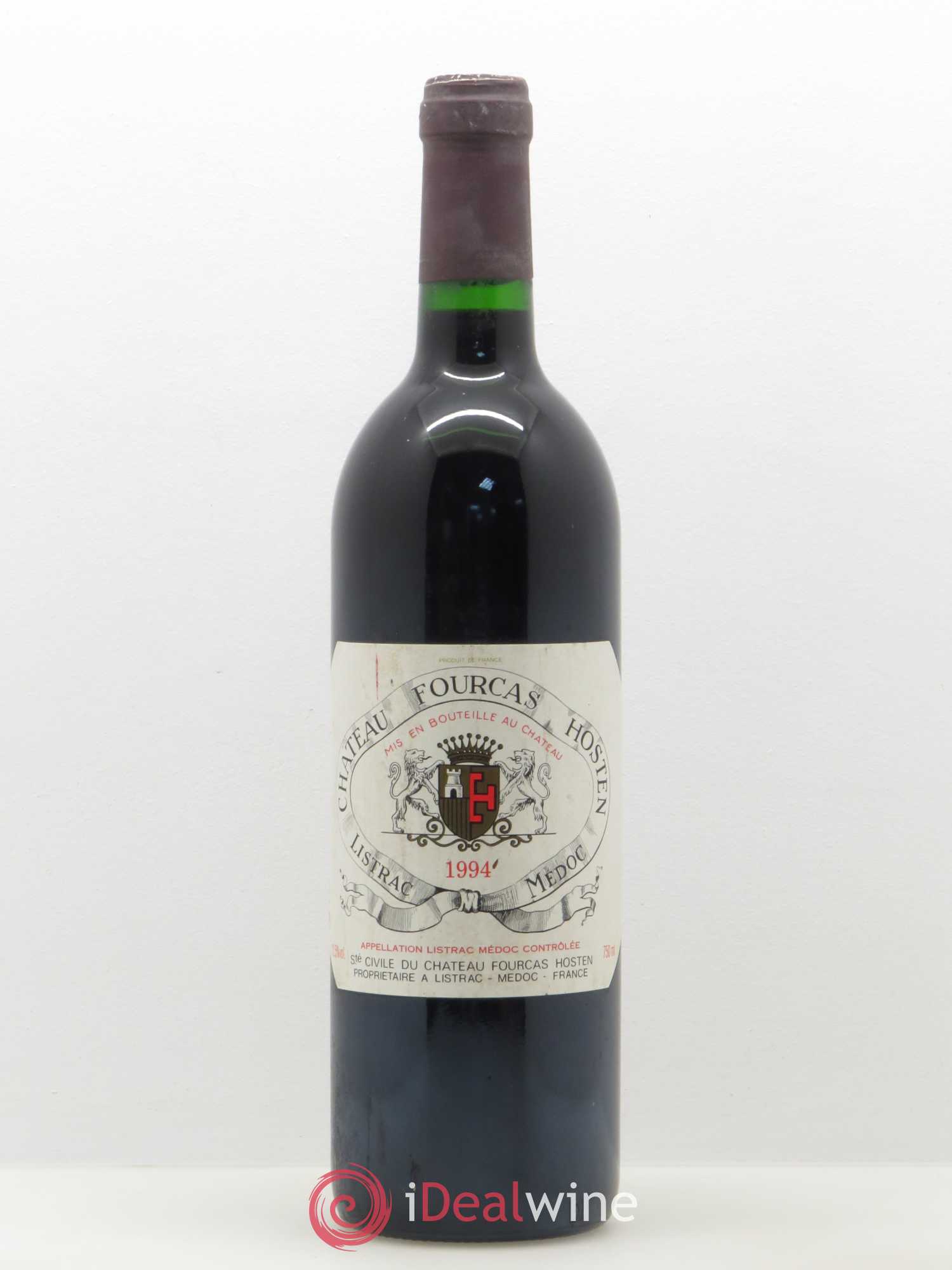 Château Fourcas Hosten Cru Bourgeois Listrac Médoc 1994 - Lot de 1 bouteille - 0