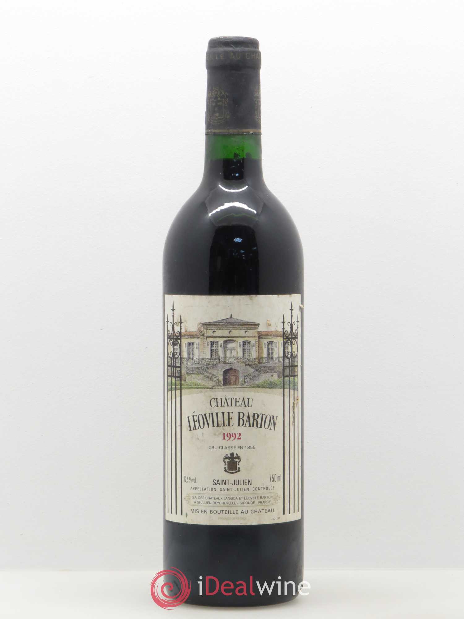 Château Léoville Barton 2ème Grand Cru Classé 1992 - Lot de 1 bouteille - 0