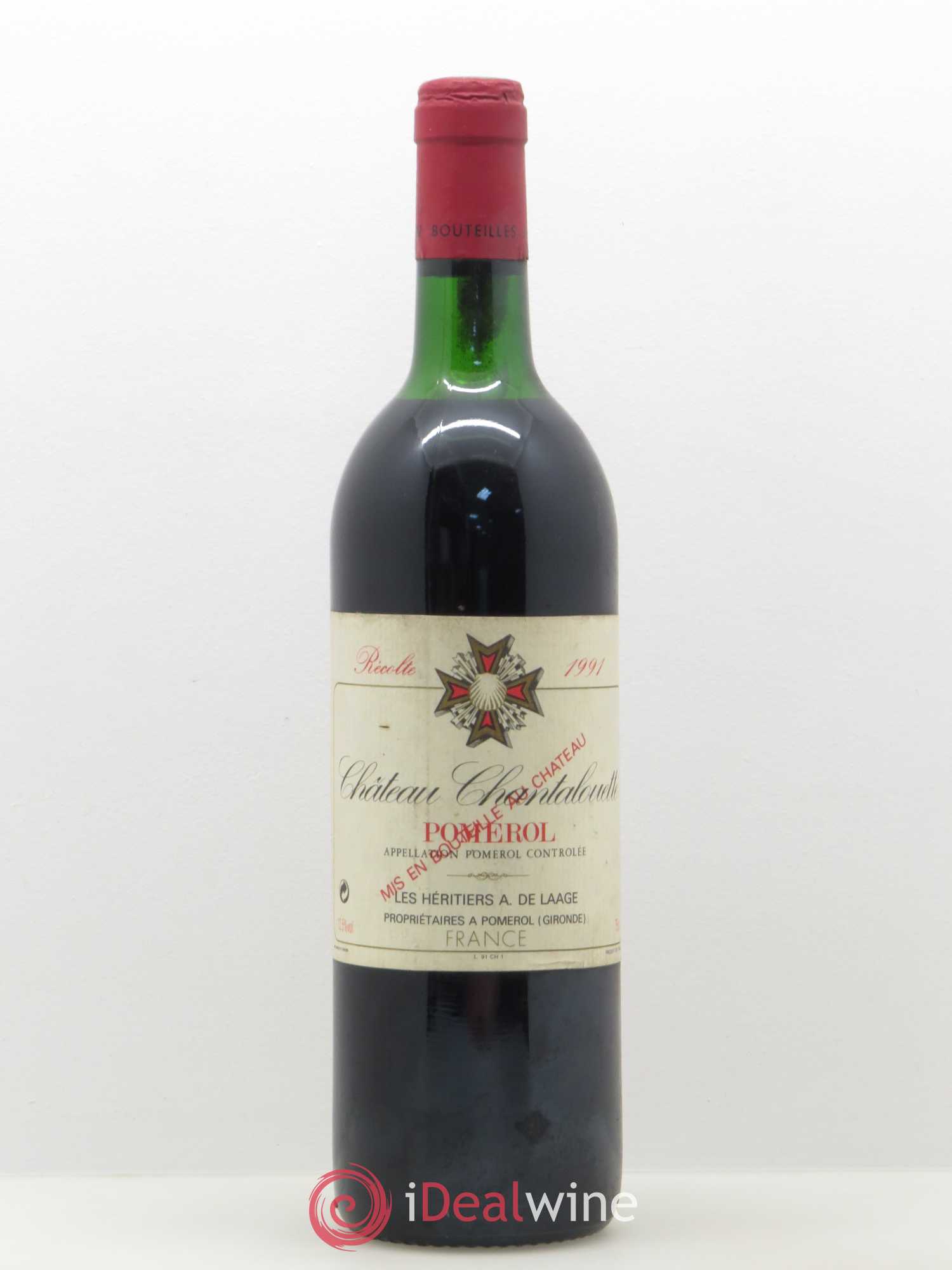Pomerol Chateau Chantalouette 1991 - Posten von 1 Flasche - 0