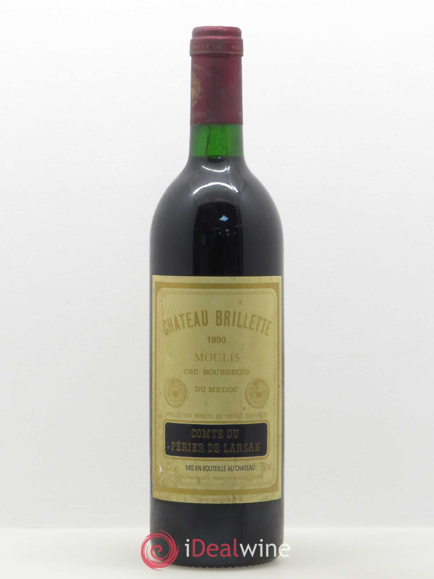 Château Brillette Cru Bourgeois (sans prix de réserve) 1990 - Lot de 1 bouteille - 0