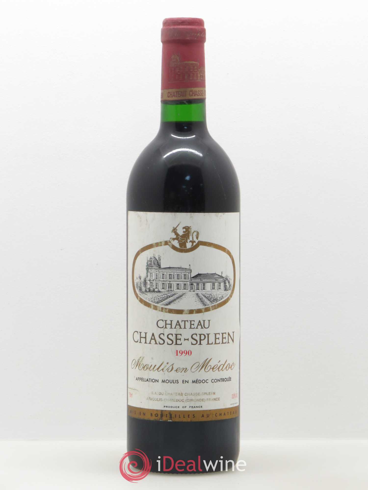 Château Chasse Spleen 1990 - Lot de 1 bouteille - 0