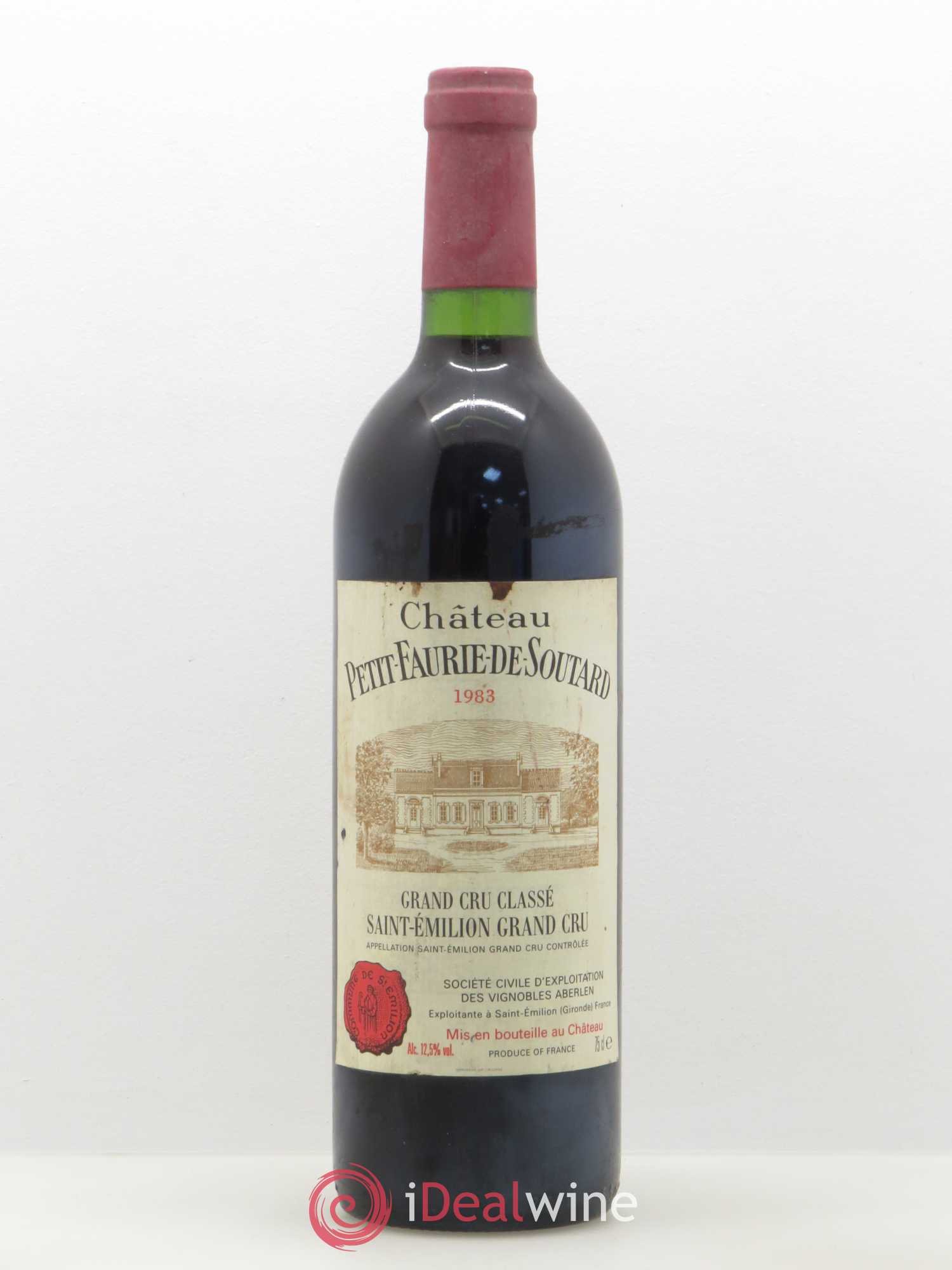 Château Petit Faurie de Soutard Grand Cru Classé 1983 - Lot de 1 bouteille - 0