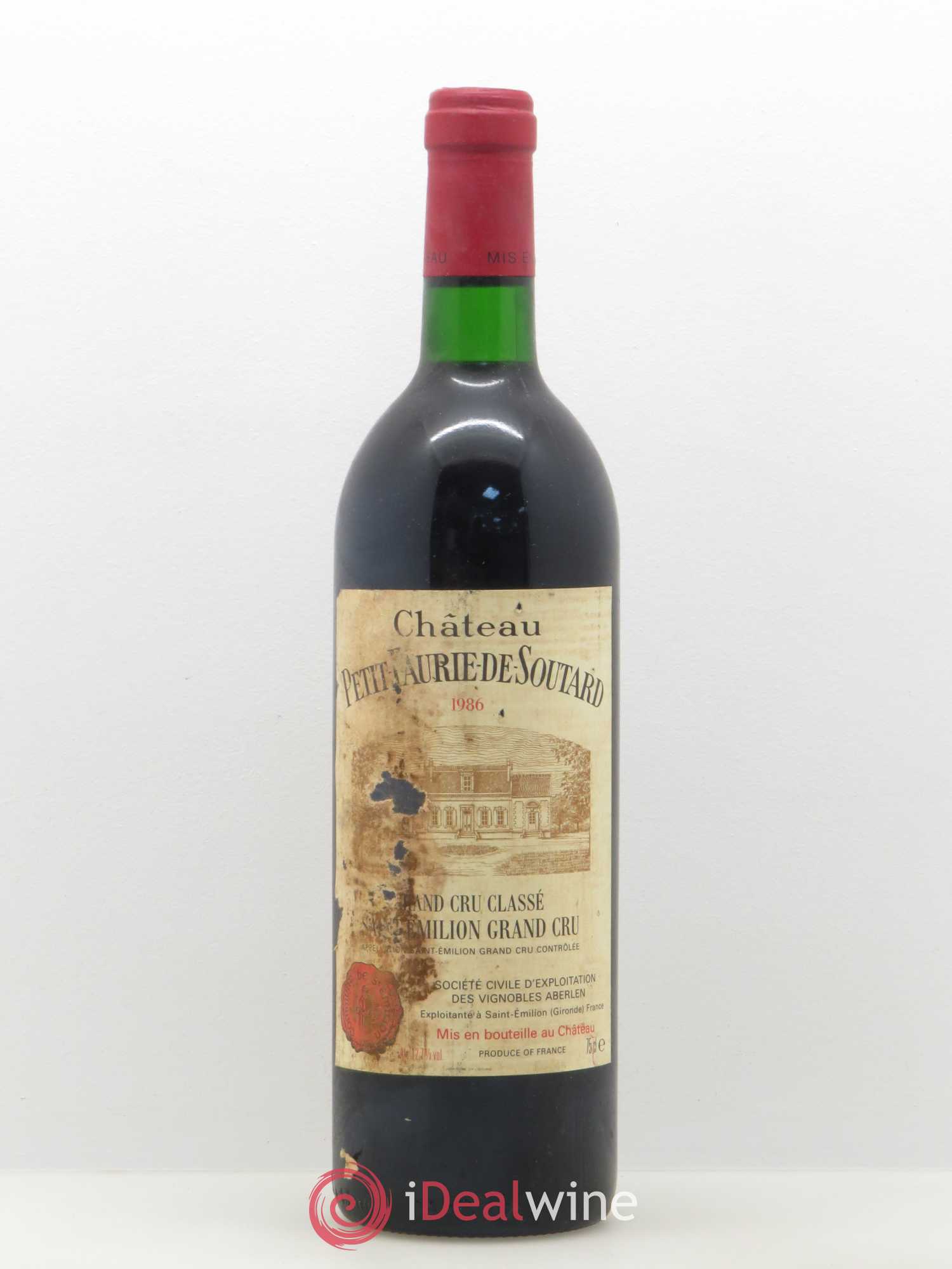 Château Petit Faurie de Soutard Grand Cru Classé 1986 - Lot de 1 bouteille - 0