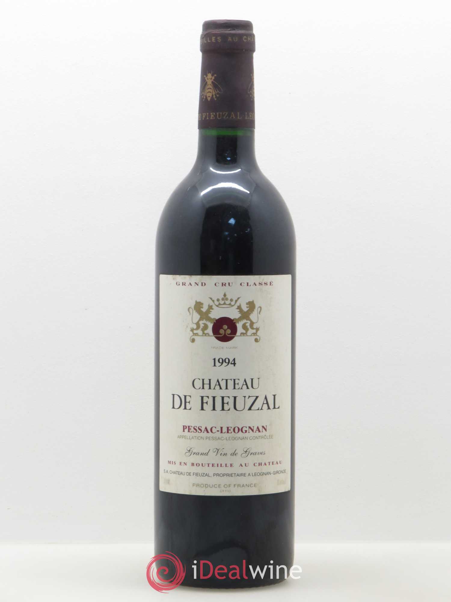 Château de Fieuzal Cru Classé de Graves 1994 - Lot de 1 bouteille - 0