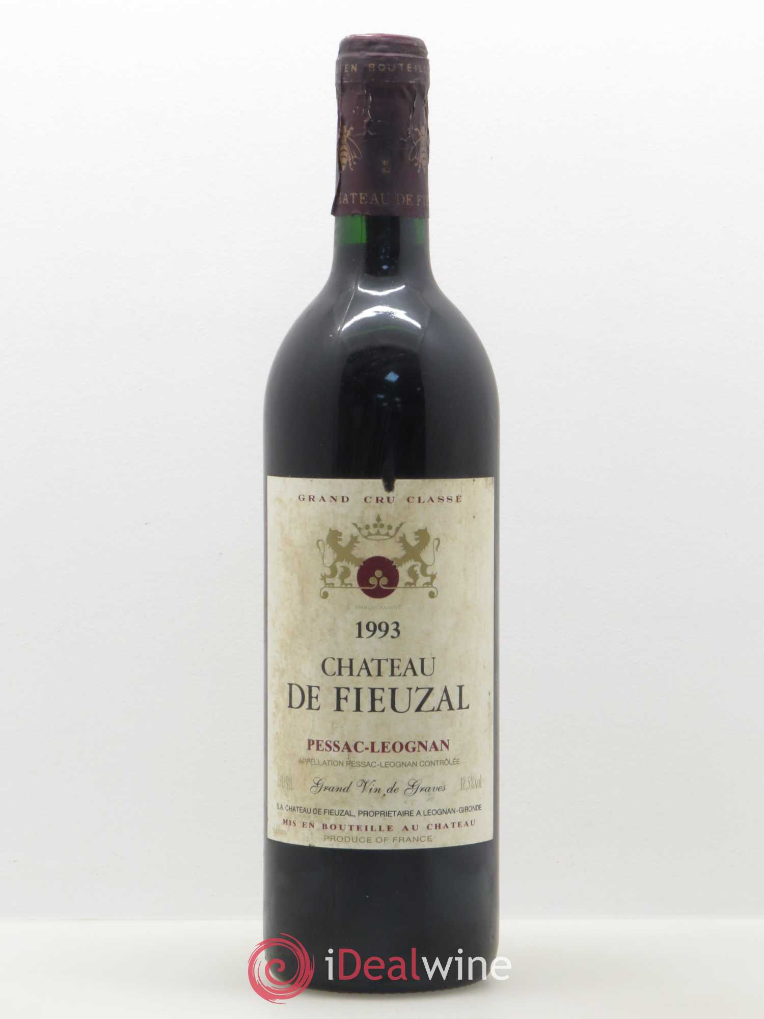 Château de Fieuzal Cru Classé de Graves 1993 - Lot de 1 bouteille - 0