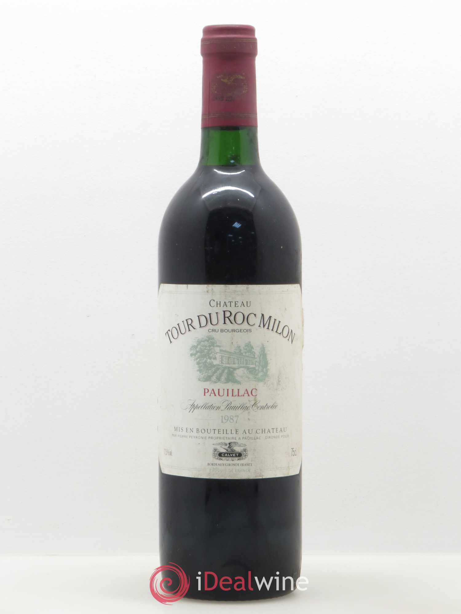 Pauillac Chateau Tour du Roc Milon 1987 - Lot de 1 bouteille - 0