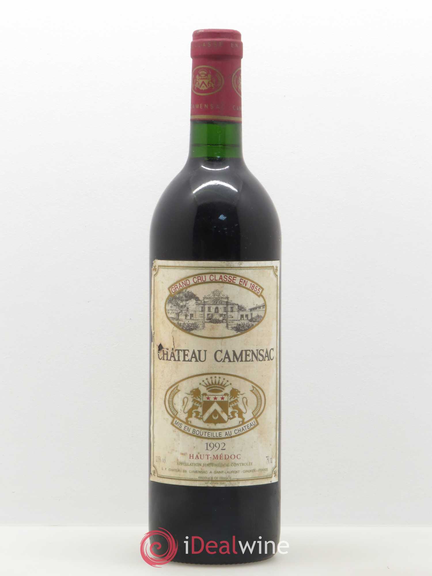 Château Camensac 5ème Grand Cru Classé 1992 - Lot de 1 bouteille - 0