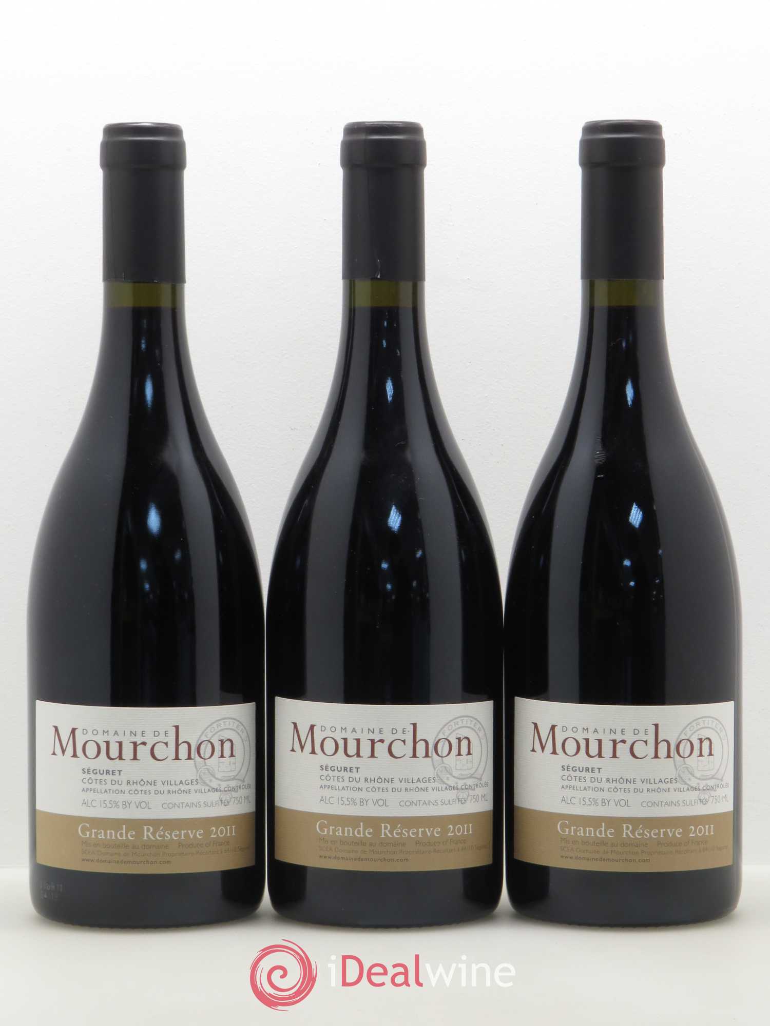 Côtes-du-Rhône Séguret Grande Reserve Domaine de Mourchon 2011 - Posten von 3 Flaschen - 0