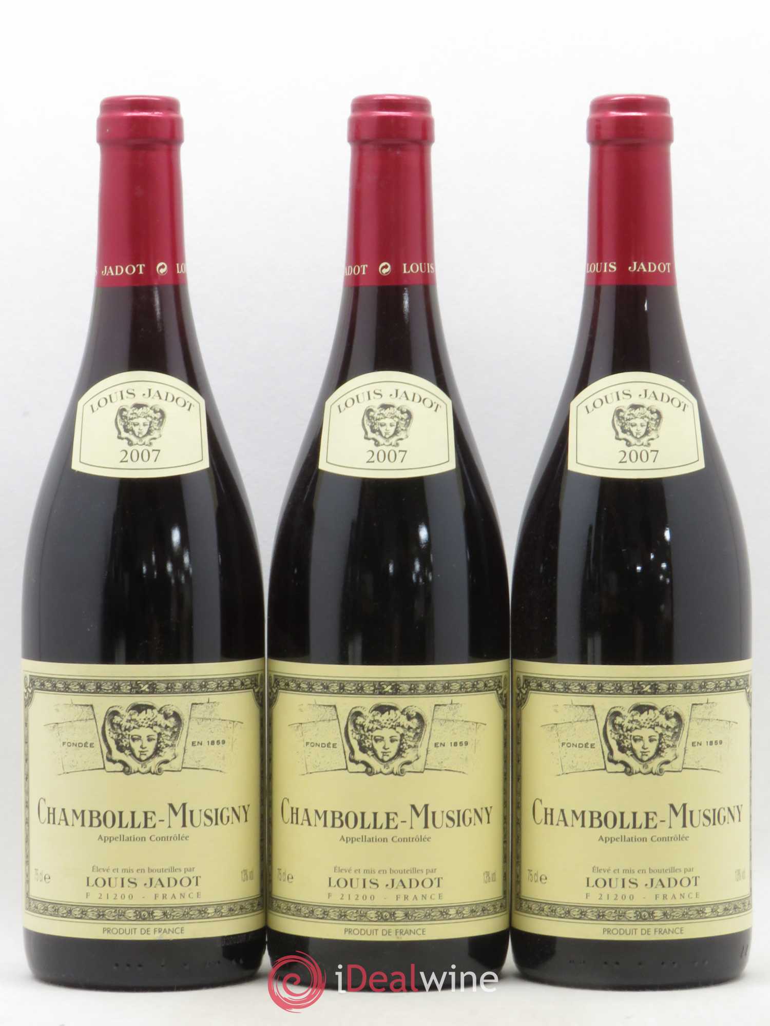 Chambolle-Musigny Louis Jadot 2007 - Lot de 3 bouteilles - 0