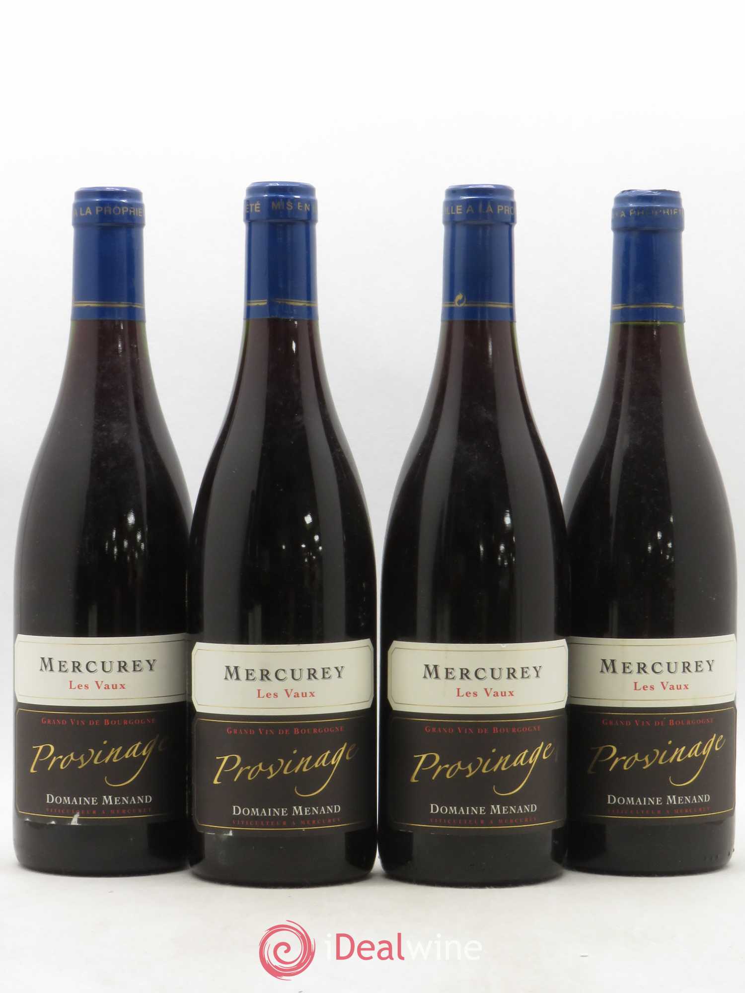 Mercurey Les Vaux Domaine Menand Provignage 2008 - Posten von 4 Flaschen - 0