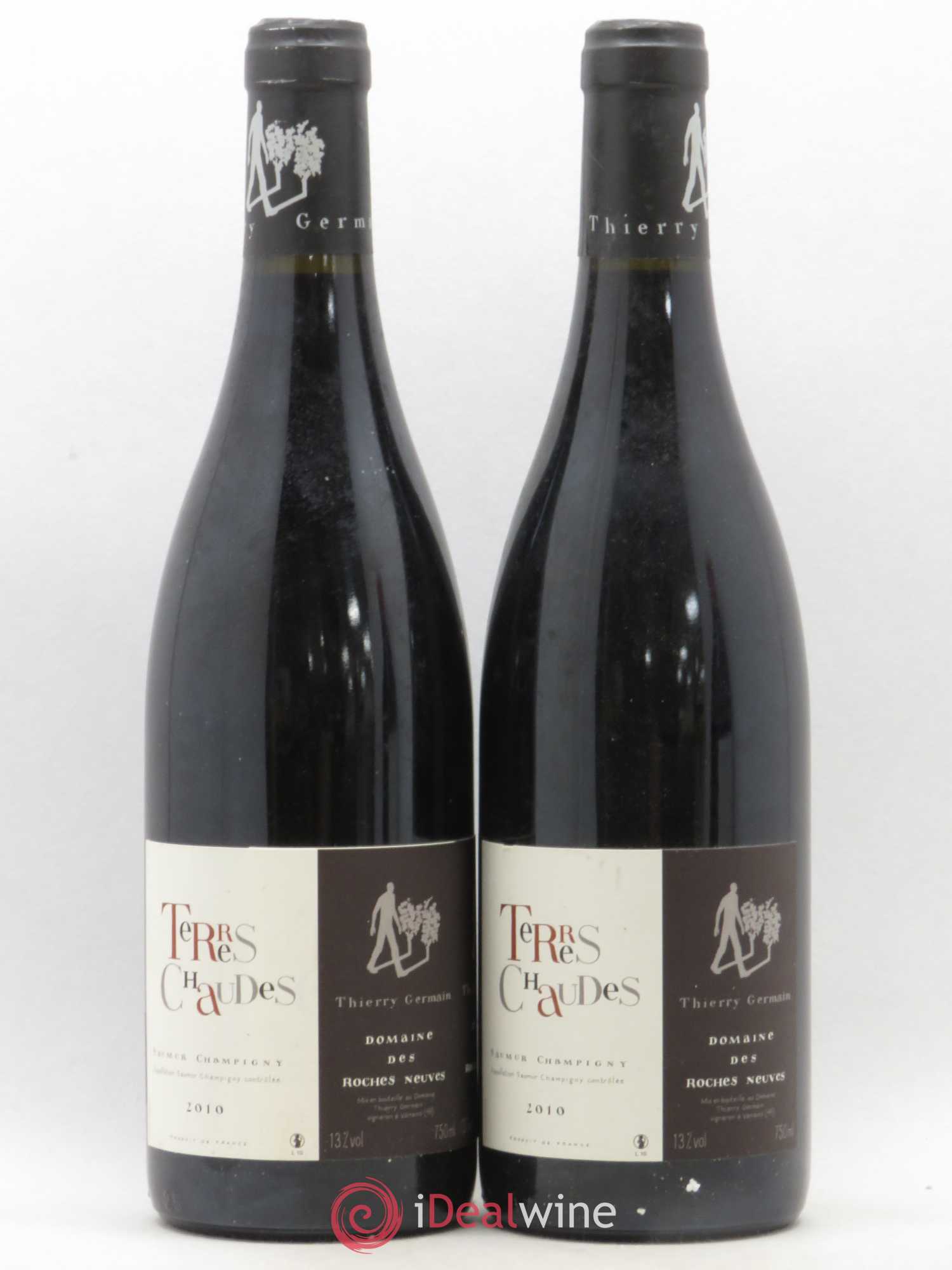 Saumur-Champigny Terres Chaudes Domaine des Roches Neuves - Thierry Germain 2010 - Lot de 2 bouteilles - 0