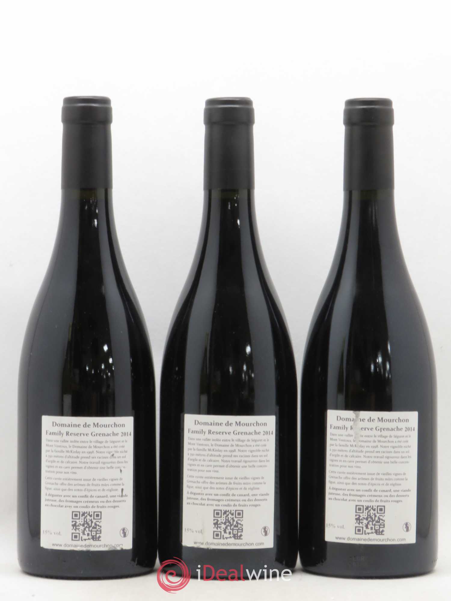 Côtes-du-Rhône Reserve Grenache Domaine de Mourchon 2014 - Posten von 3 Flaschen - 1