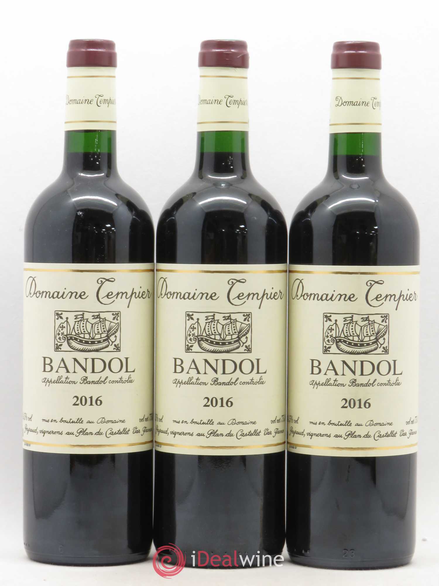 Bandol Domaine Tempier Famille Peyraud 2016 - Lot de 3 bouteilles - 0