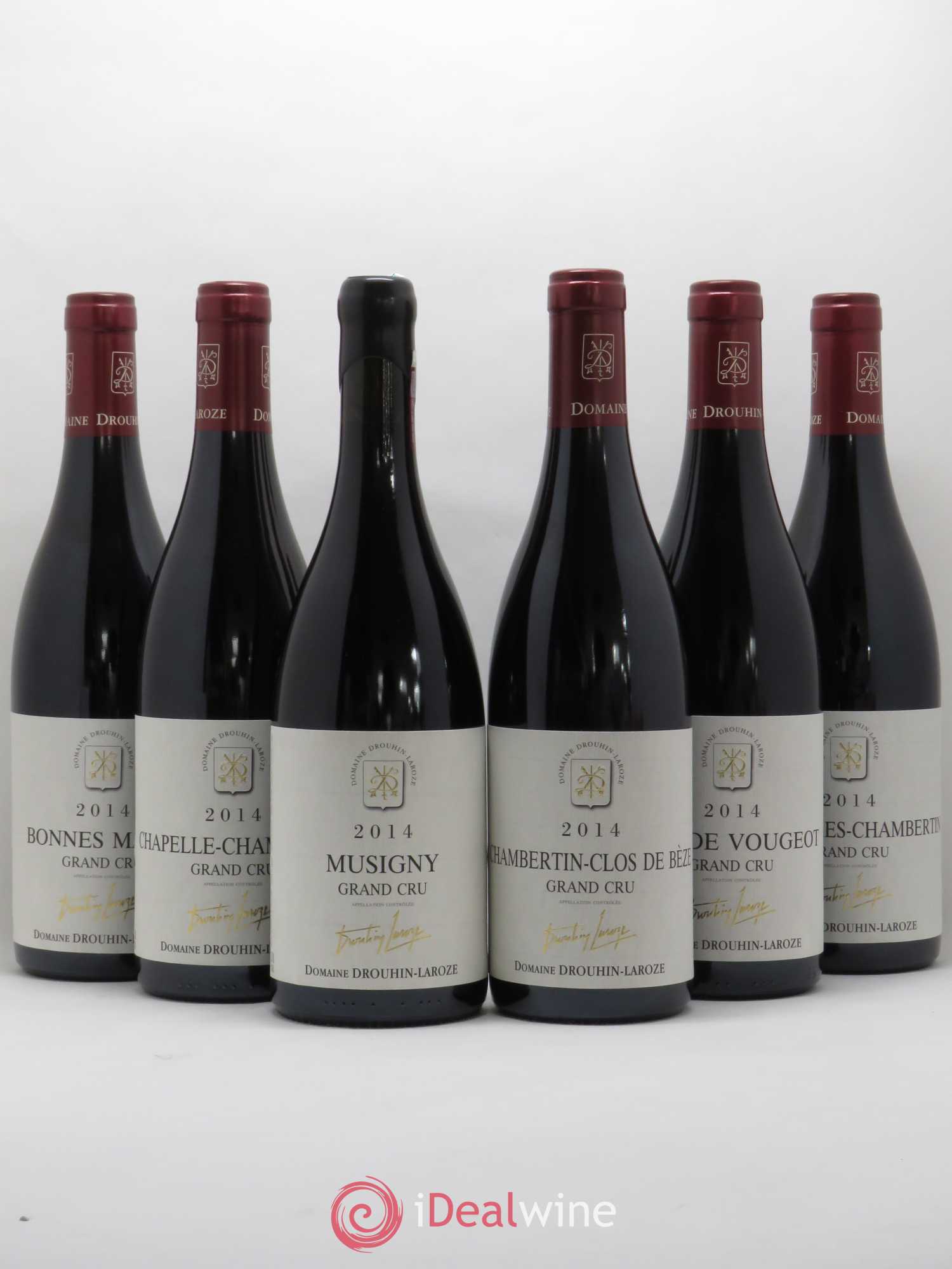 Bourgogne Caisse Suzanne Laroze Musigny Bonnes Mares Clos Vougeot Latricieres Chapelle Clos-de-Beze 2014 - Posten von 6 Flaschen - 0
