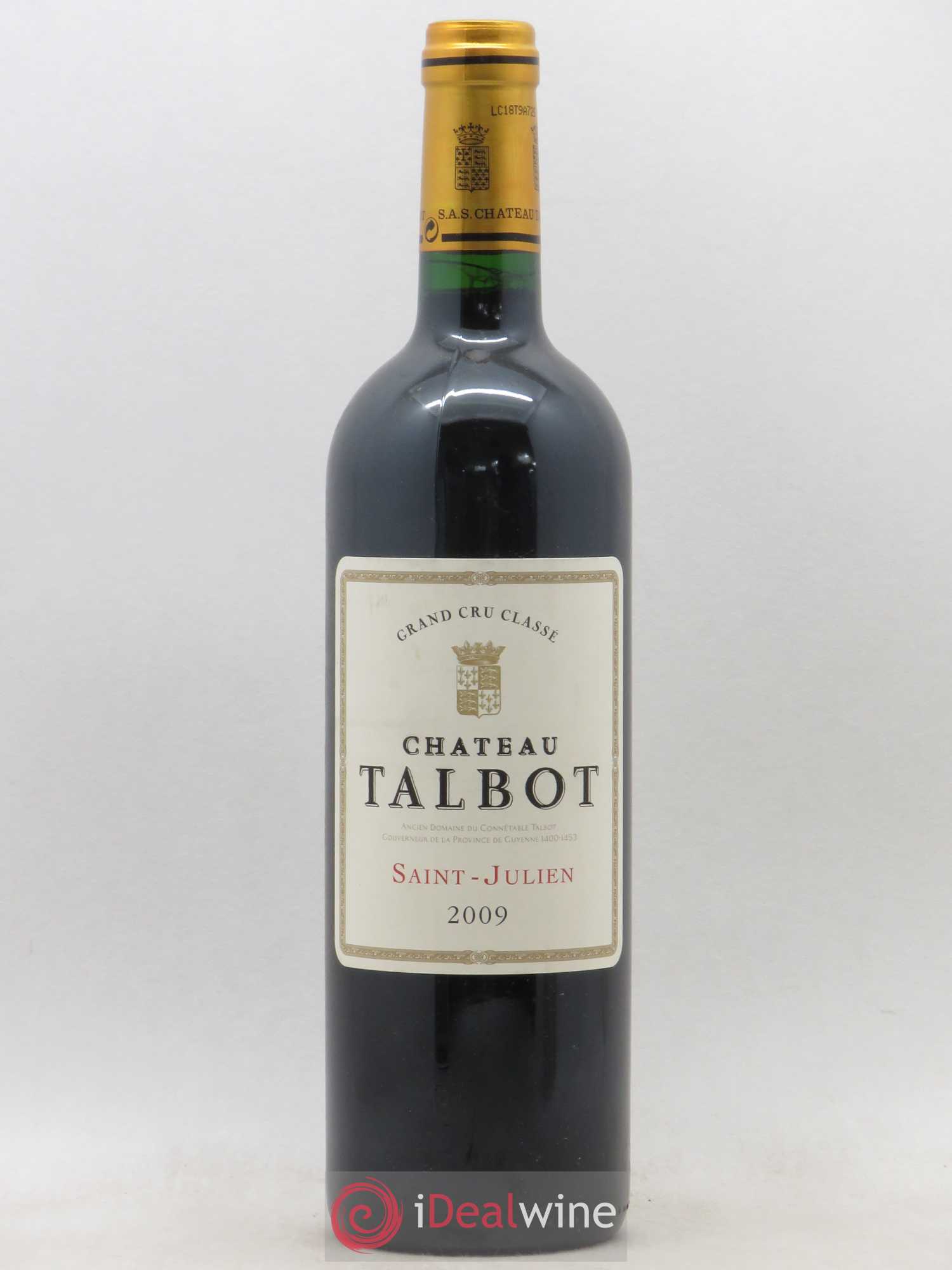 Château Talbot 4ème Grand Cru Classé 2009 - Lot de 1 bouteille - 0