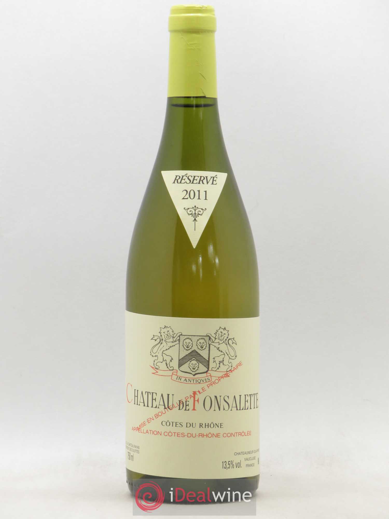 Côtes-du-Rhône Château de Fonsalette Emmanuel Reynaud 2011 - Lot de 1 bouteille - 0