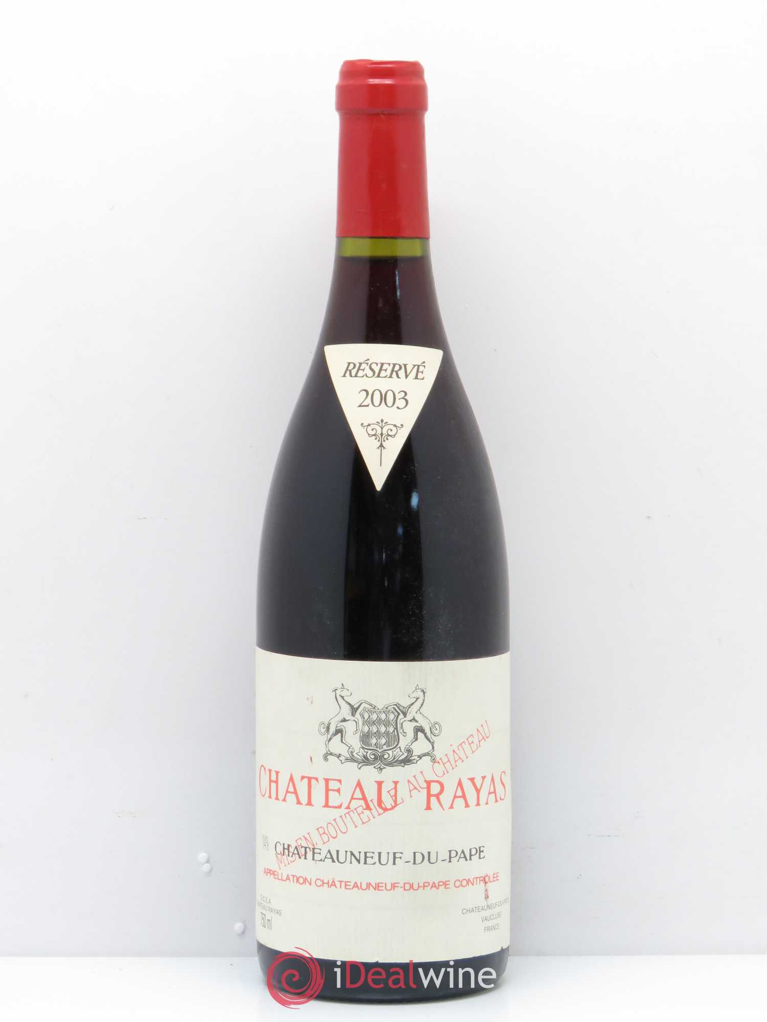Châteauneuf-du-Pape Château Rayas Emmanuel Reynaud 2003 - Lot de 1 bouteille - 0