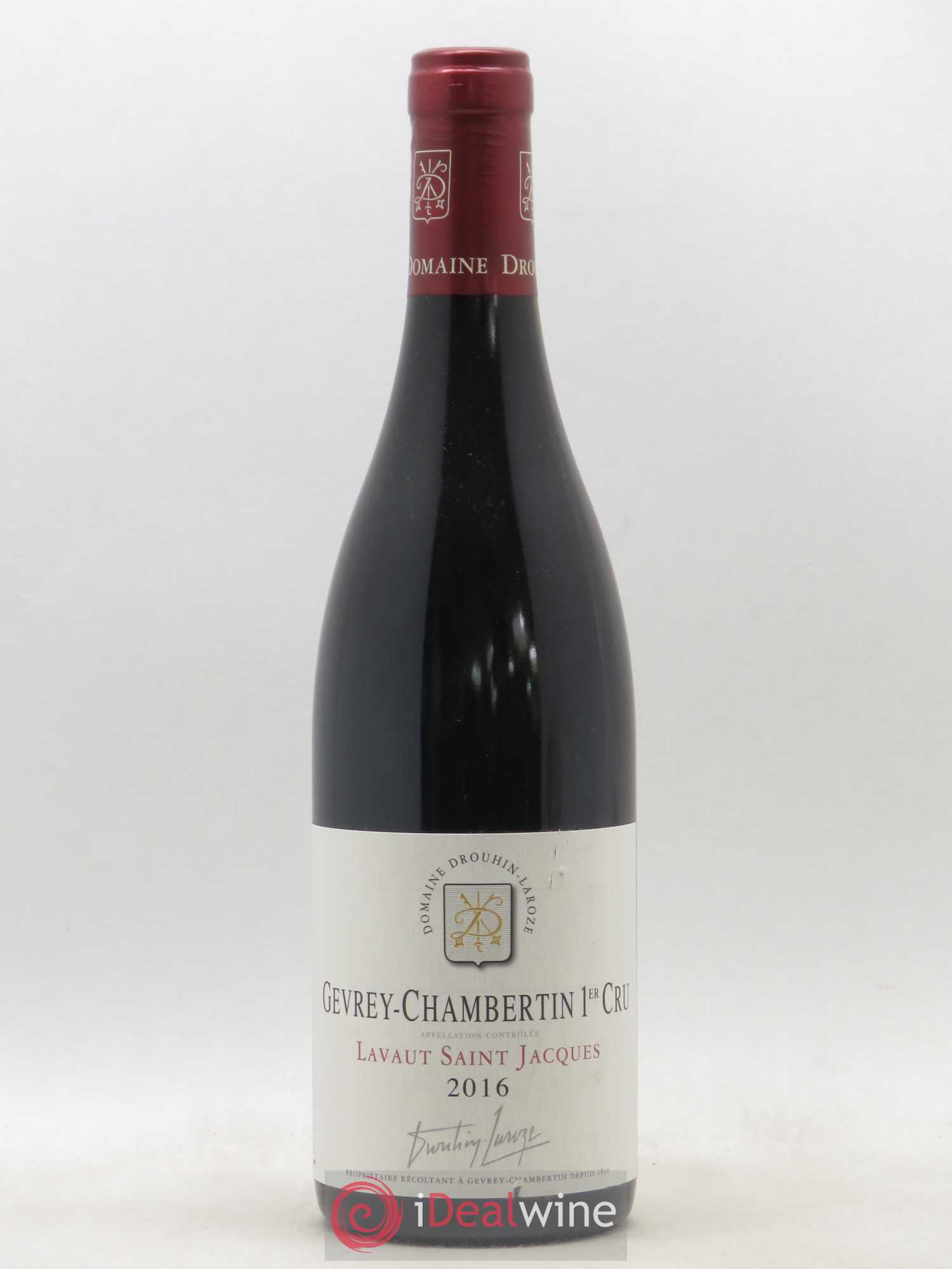 Gevrey-Chambertin 1er Cru Lavaut Saint-Jacques Domaine Drouhin-Laroze 2016 - Lot de 1 bouteille - 0