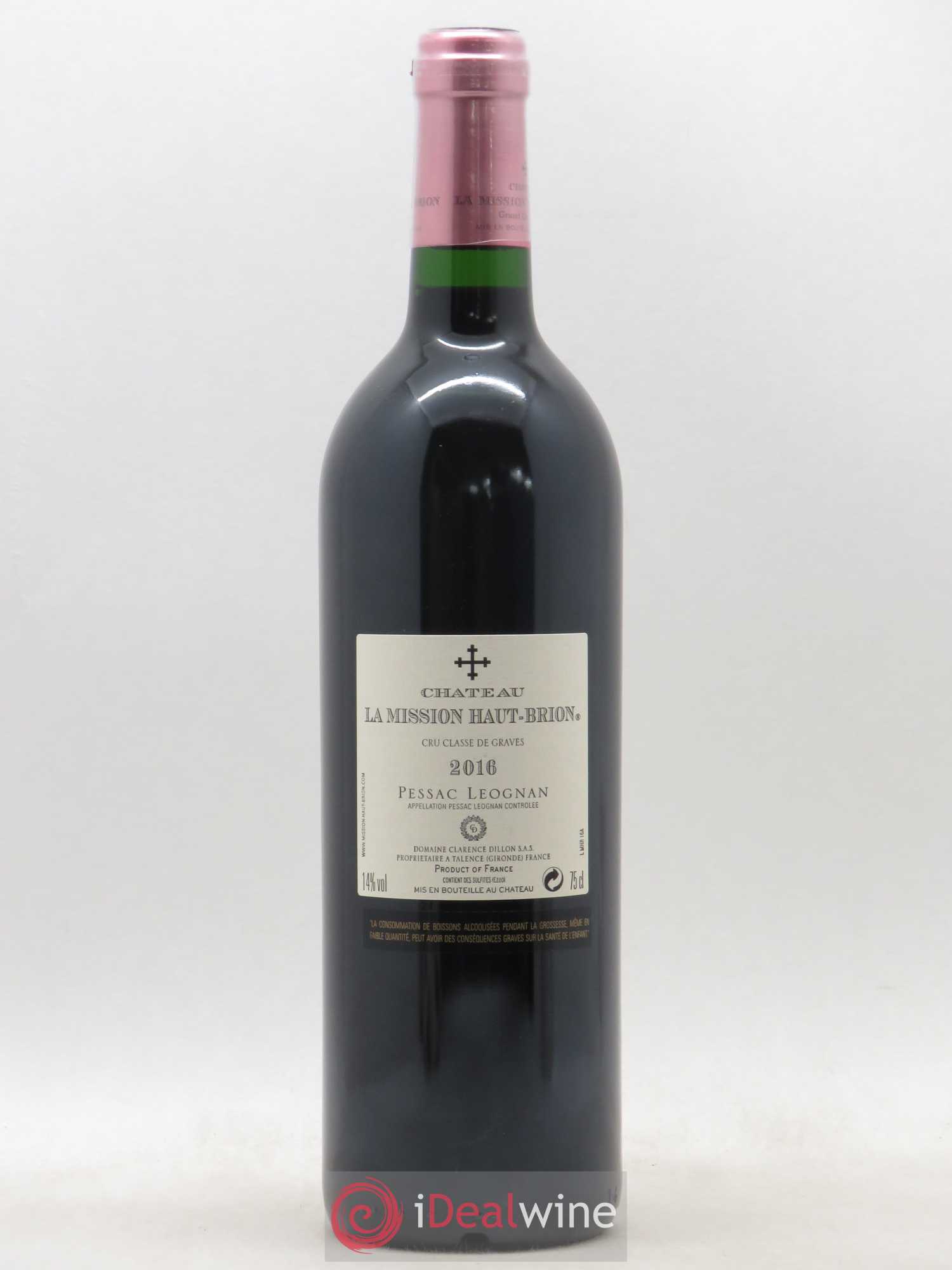 Château la Mission Haut-Brion Cru Classé de Graves 2016 - Lot de 1 bouteille - 1