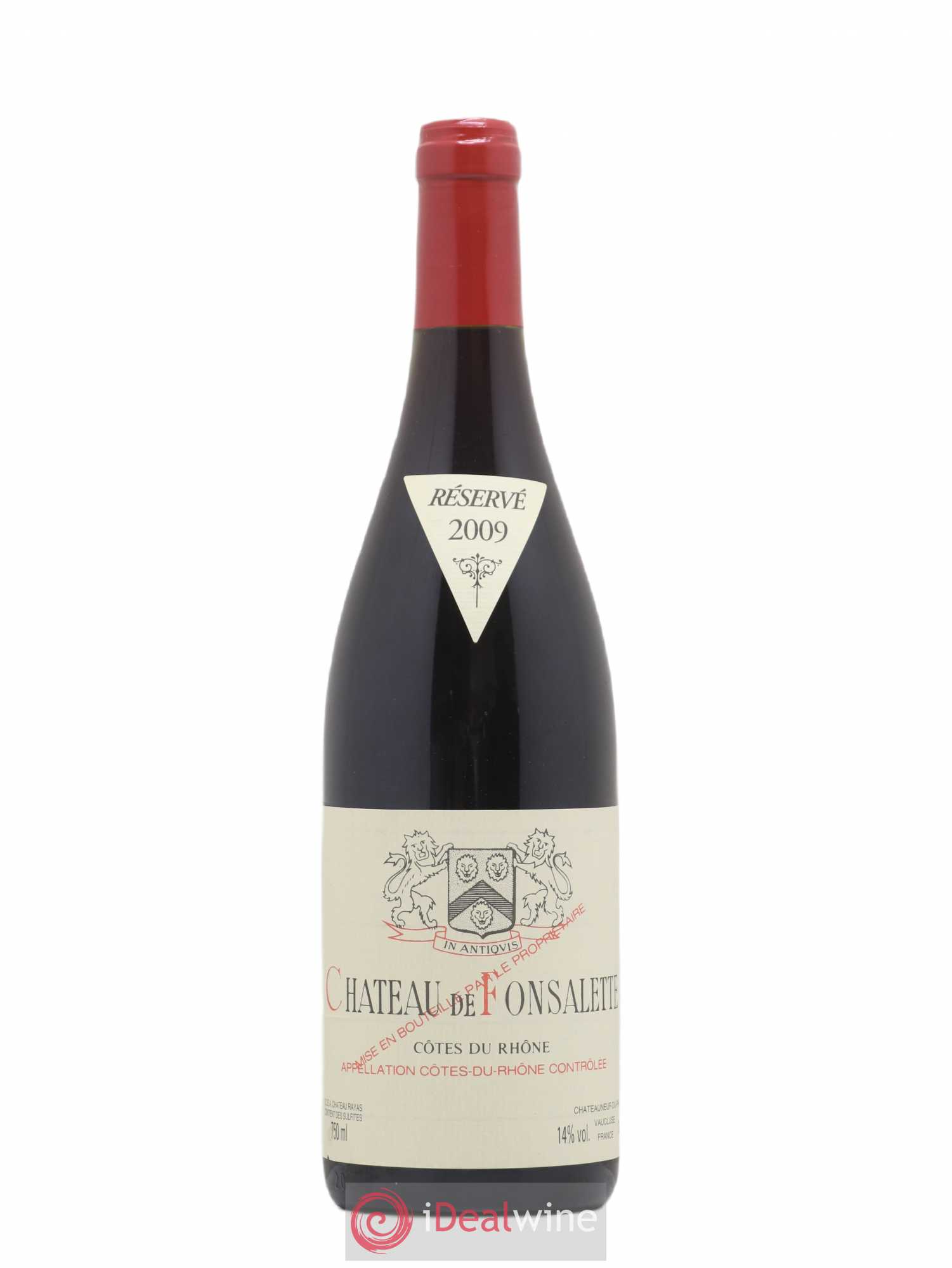 Côtes-du-Rhône Château de Fonsalette Emmanuel Reynaud 2009 - Lot de 1 bouteille - 0