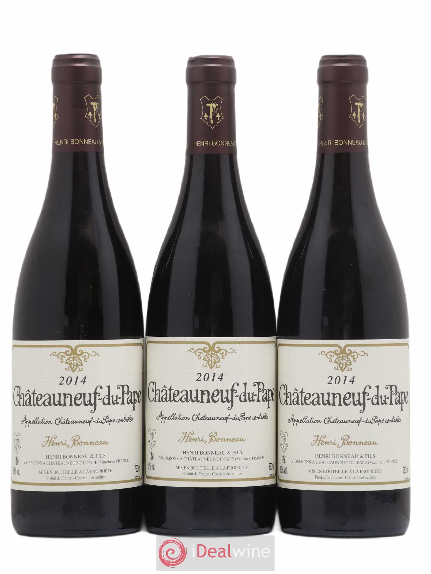Châteauneuf-du-Pape Henri Bonneau Henri Bonneau & Fils 2014 - Lot de 3 bouteilles - 0