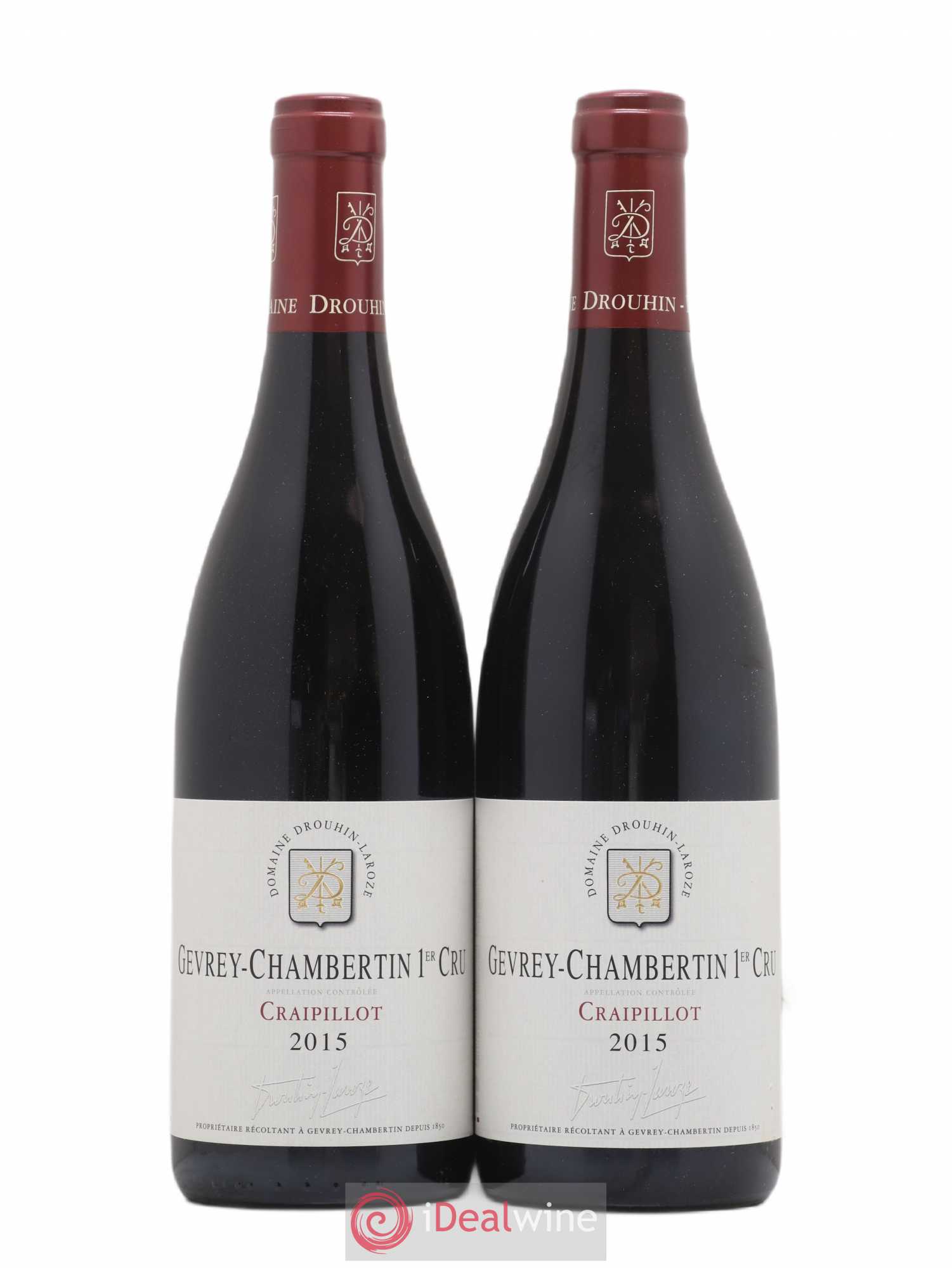 Gevrey-Chambertin 1er Cru Craipillot Domaine Drouhin-Laroze 2015 - Lot de 2 bouteilles - 0