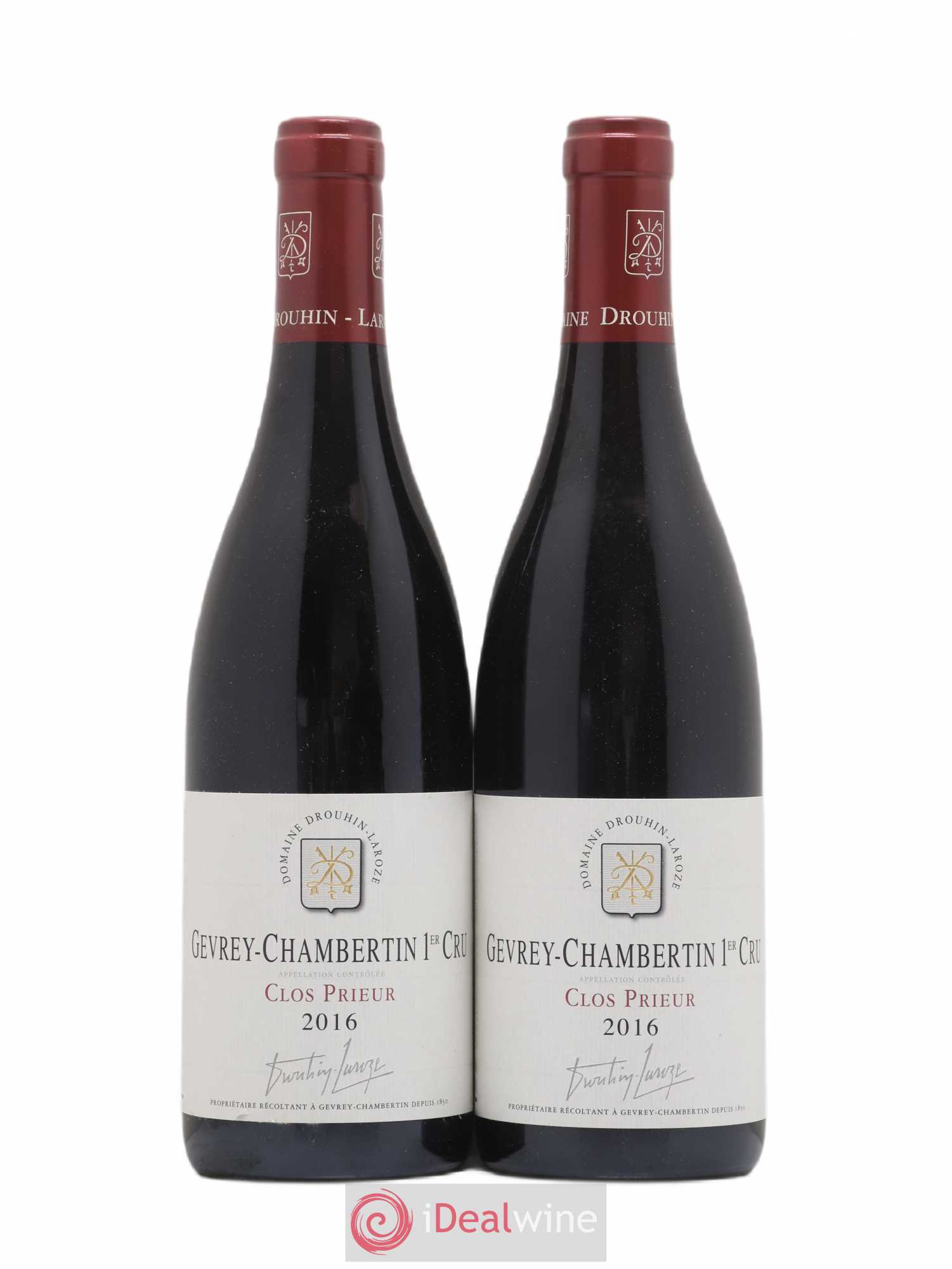 Gevrey-Chambertin 1er Cru Clos Prieur Domaine Drouhin-Laroze 2016 - Lot de 2 bouteilles - 0
