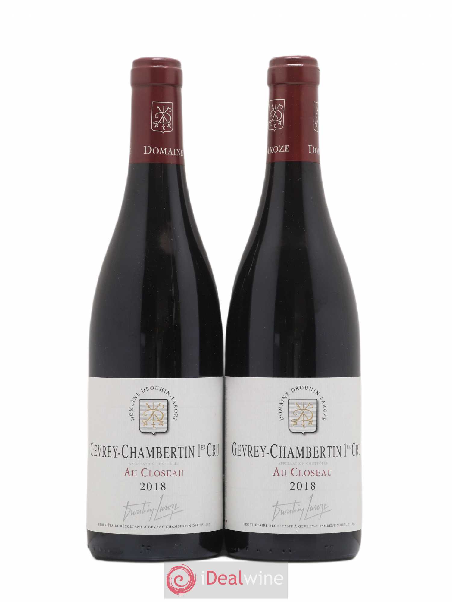 Gevrey-Chambertin 1er Cru Au Closeau Domaine Drouhin-Laroze 2018 - Lot de 2 bouteilles - 0