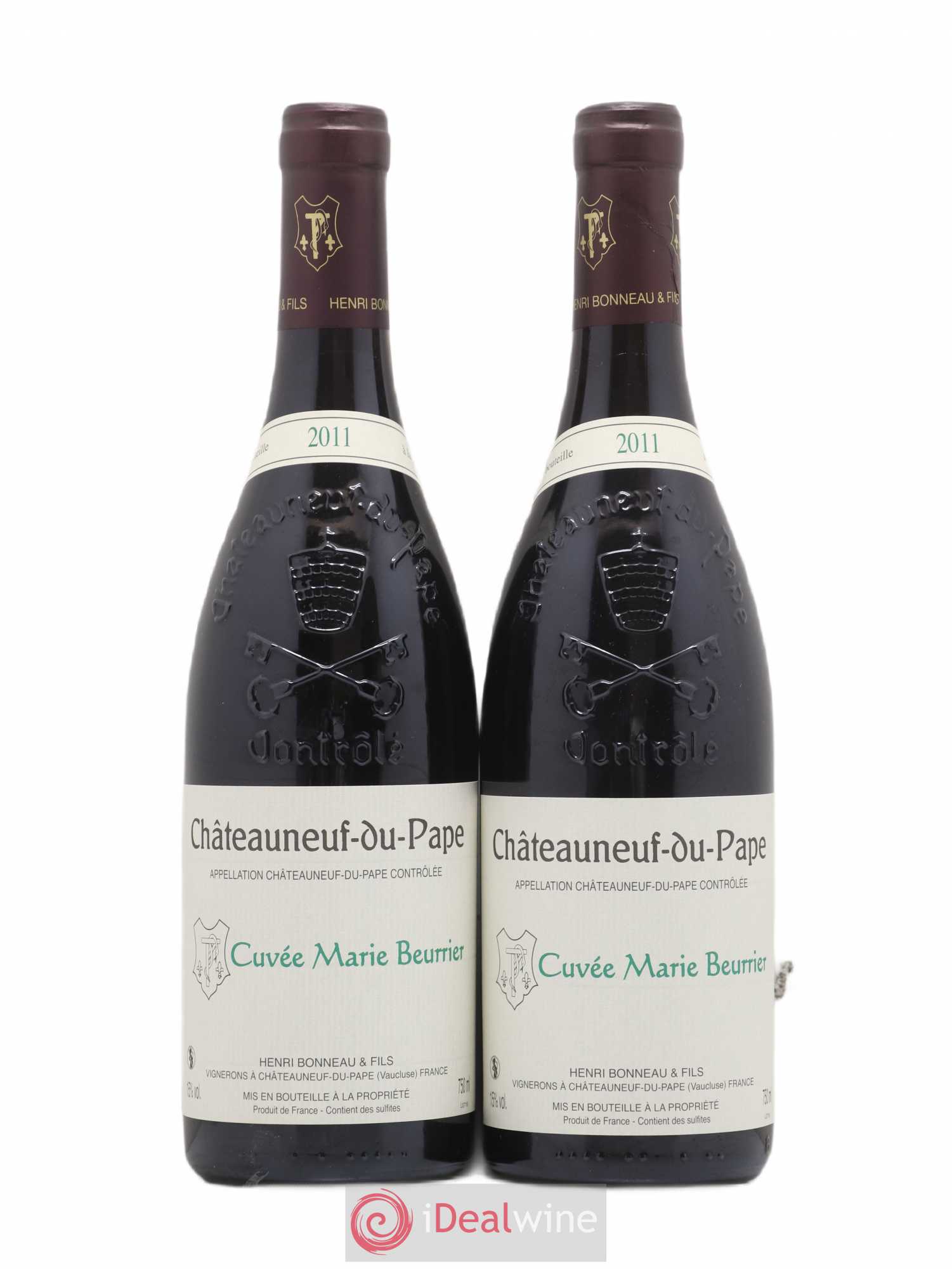 Châteauneuf-du-Pape Marie Beurrier Henri Bonneau & Fils 2011 - Lot de 2 bouteilles - 0
