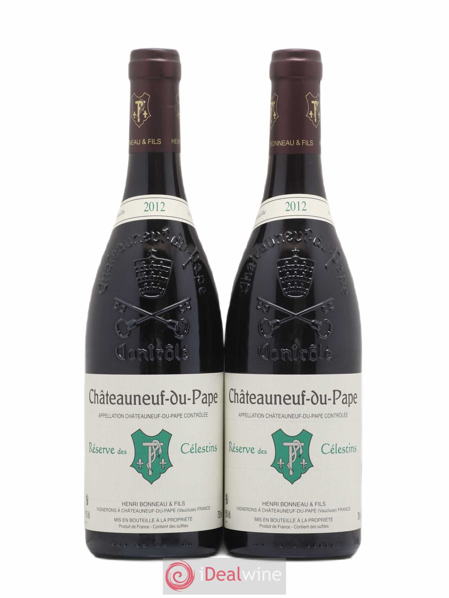 Châteauneuf-du-Pape Réserve des Célestins Henri Bonneau & Fils 2012 - Lot de 2 bouteilles - 0