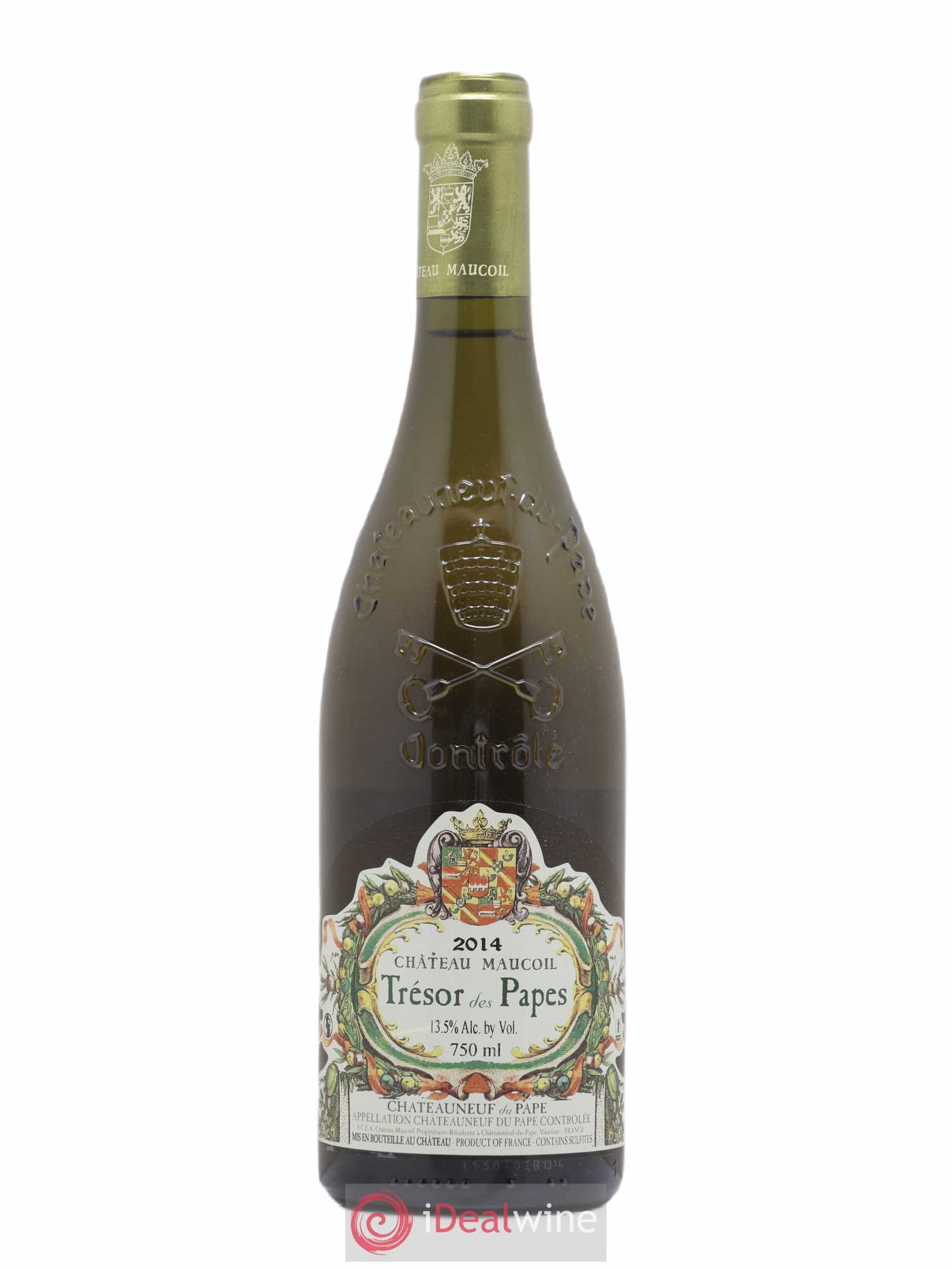 Châteauneuf-du-Pape Tresor Des Papes Château Maucoil 2014 - Posten von 1 Flasche - 0