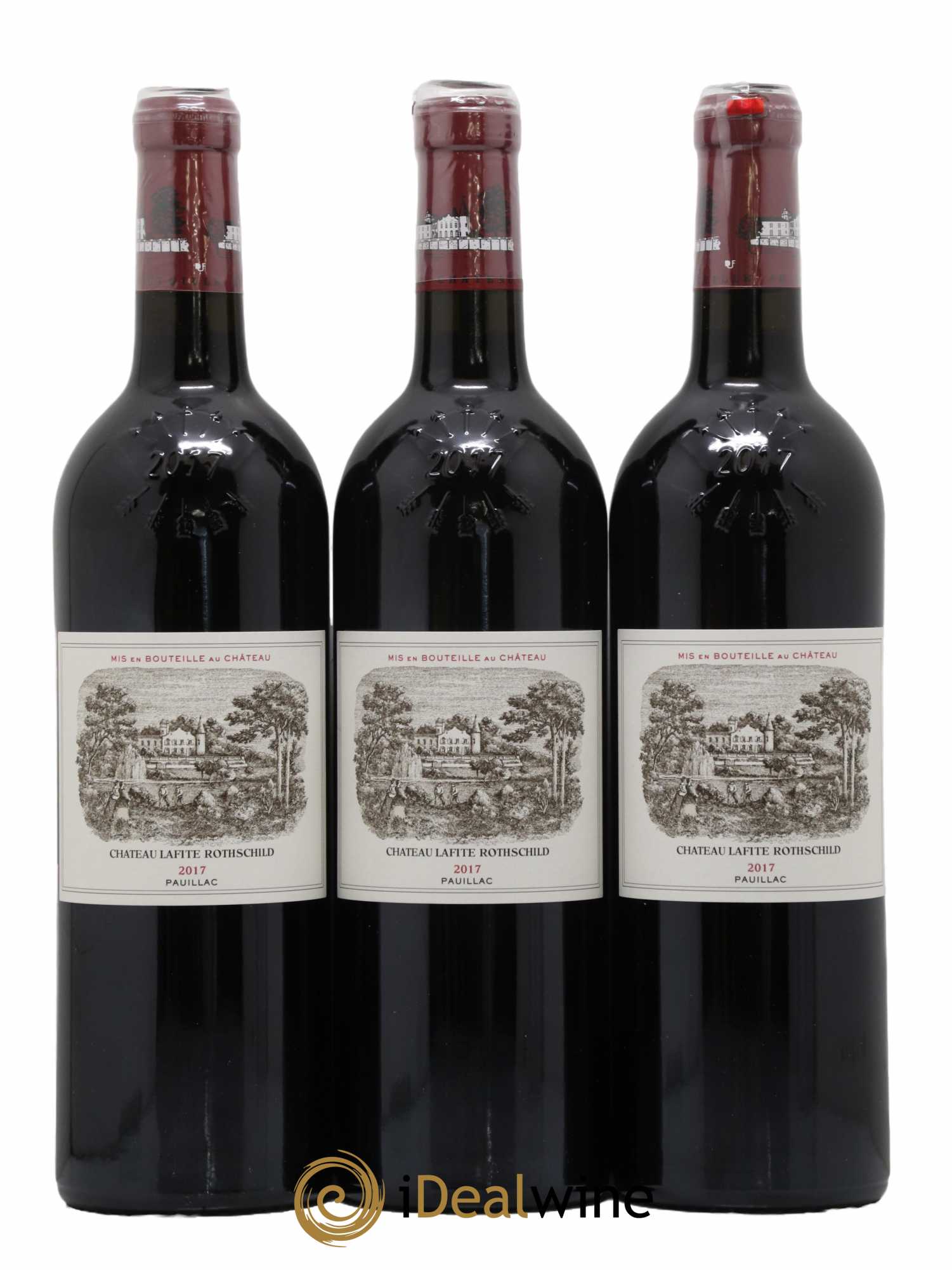 Château Lafite Rothschild 1er Grand Cru Classé 2017 - Lot de 3 bouteilles - 0