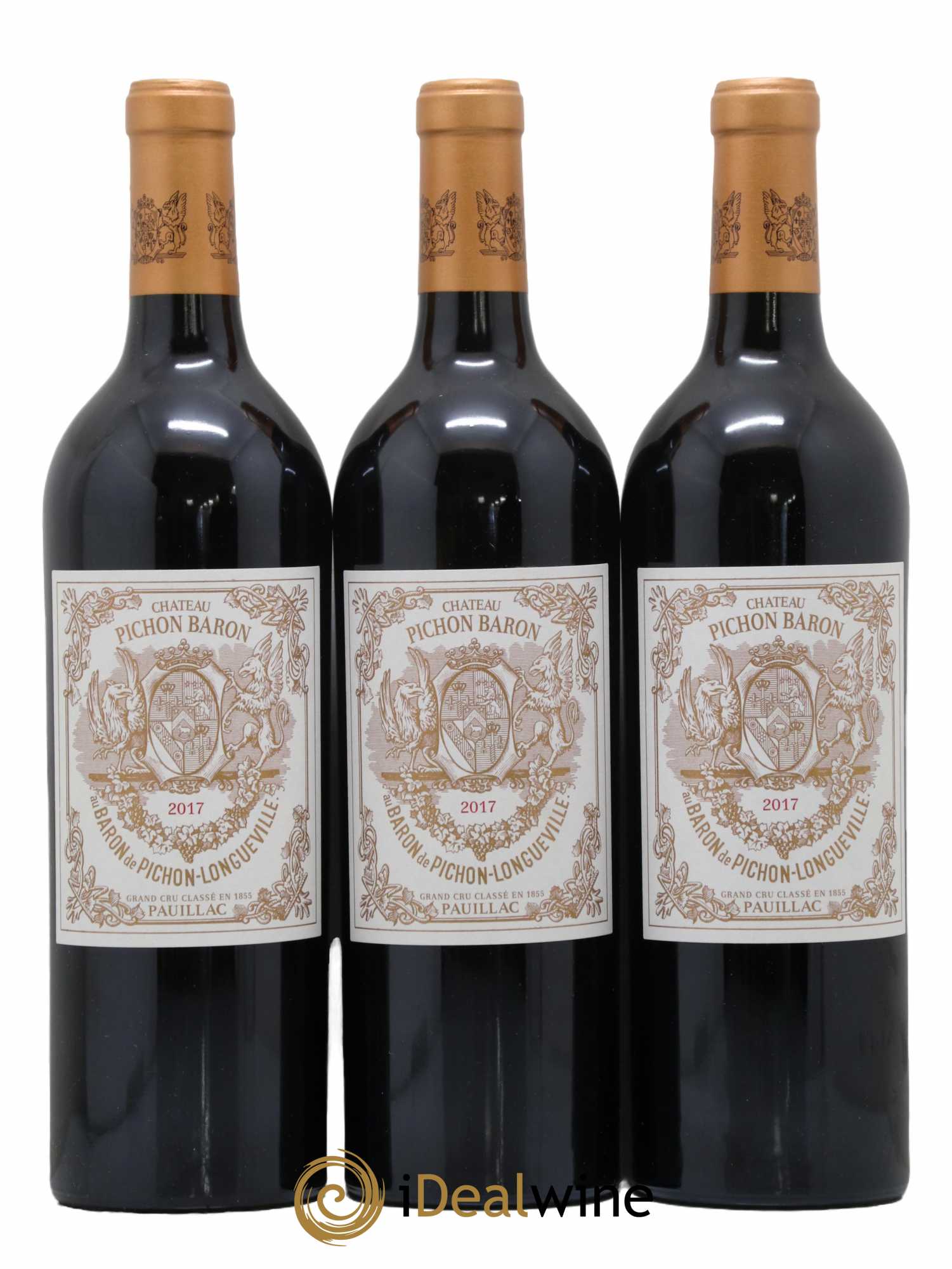 Pichon Longueville Baron 2ème Grand Cru Classé 2017 - Lot de 3 bouteilles - 0