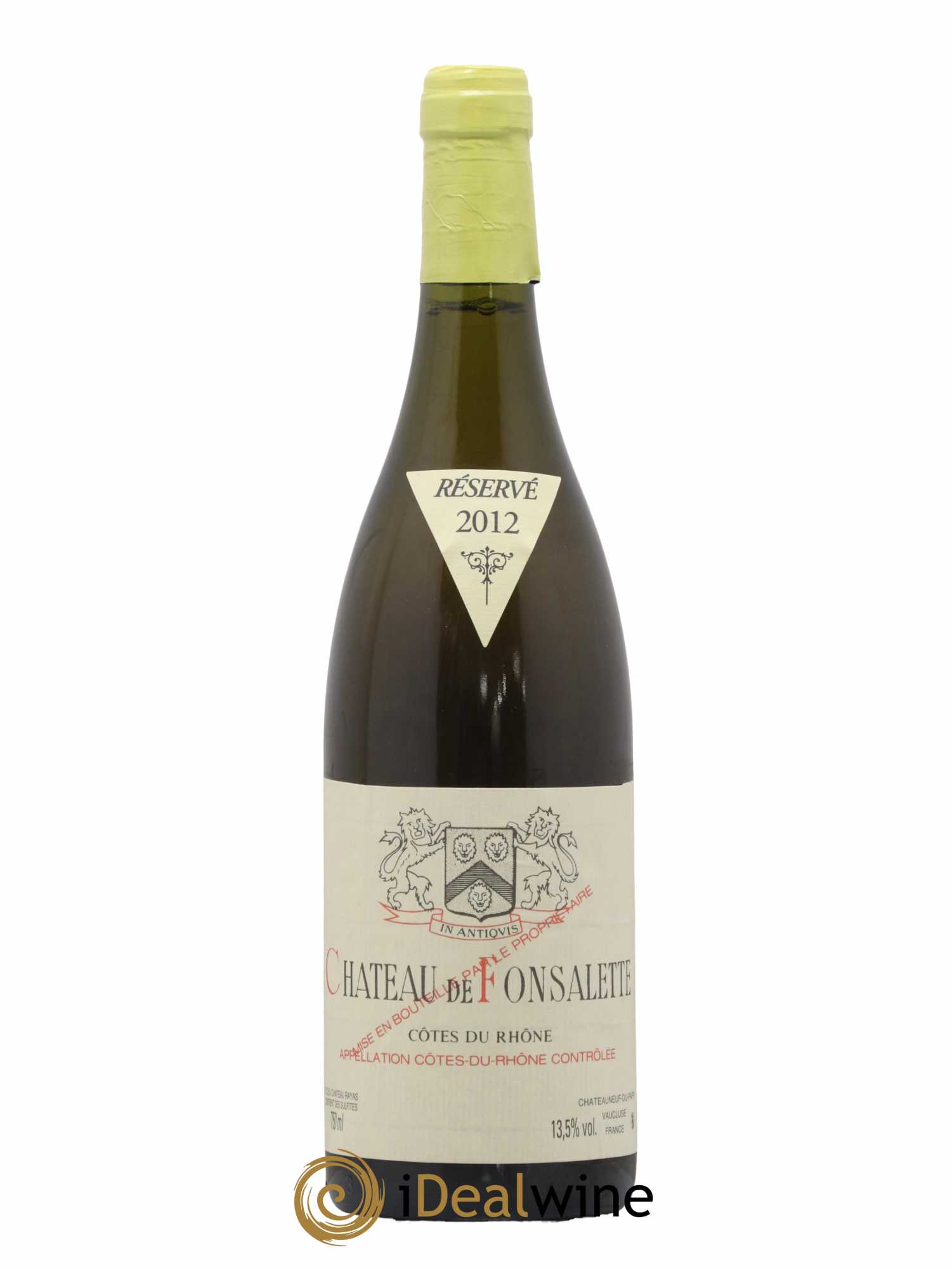 Côtes-du-Rhône Château de Fonsalette Emmanuel Reynaud 2012 - Lot de 1 bouteille - 0