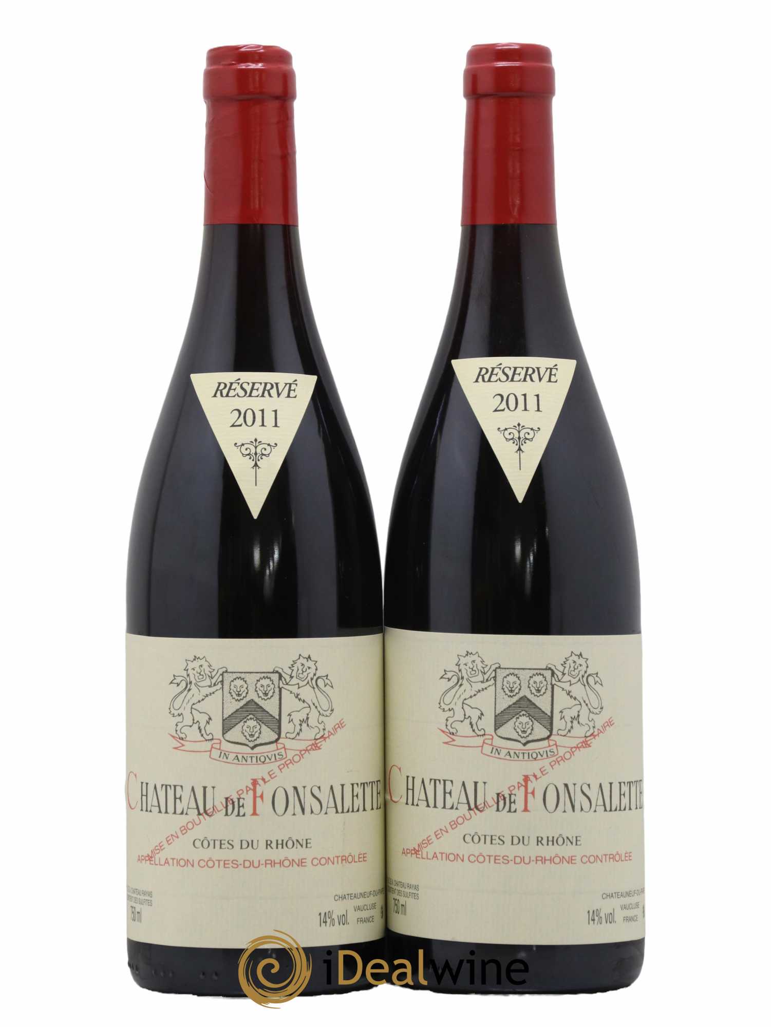 Côtes-du-Rhône Château de Fonsalette Emmanuel Reynaud 2011 - Lot de 2 bouteilles - 0