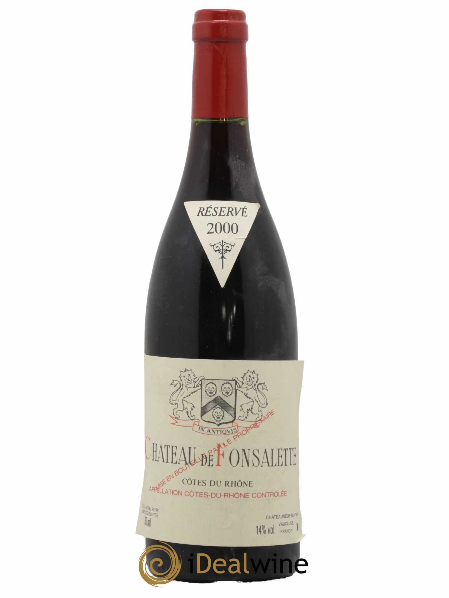 Côtes-du-Rhône Château de Fonsalette Emmanuel Reynaud 2000 - Lot de 1 bouteille - 0